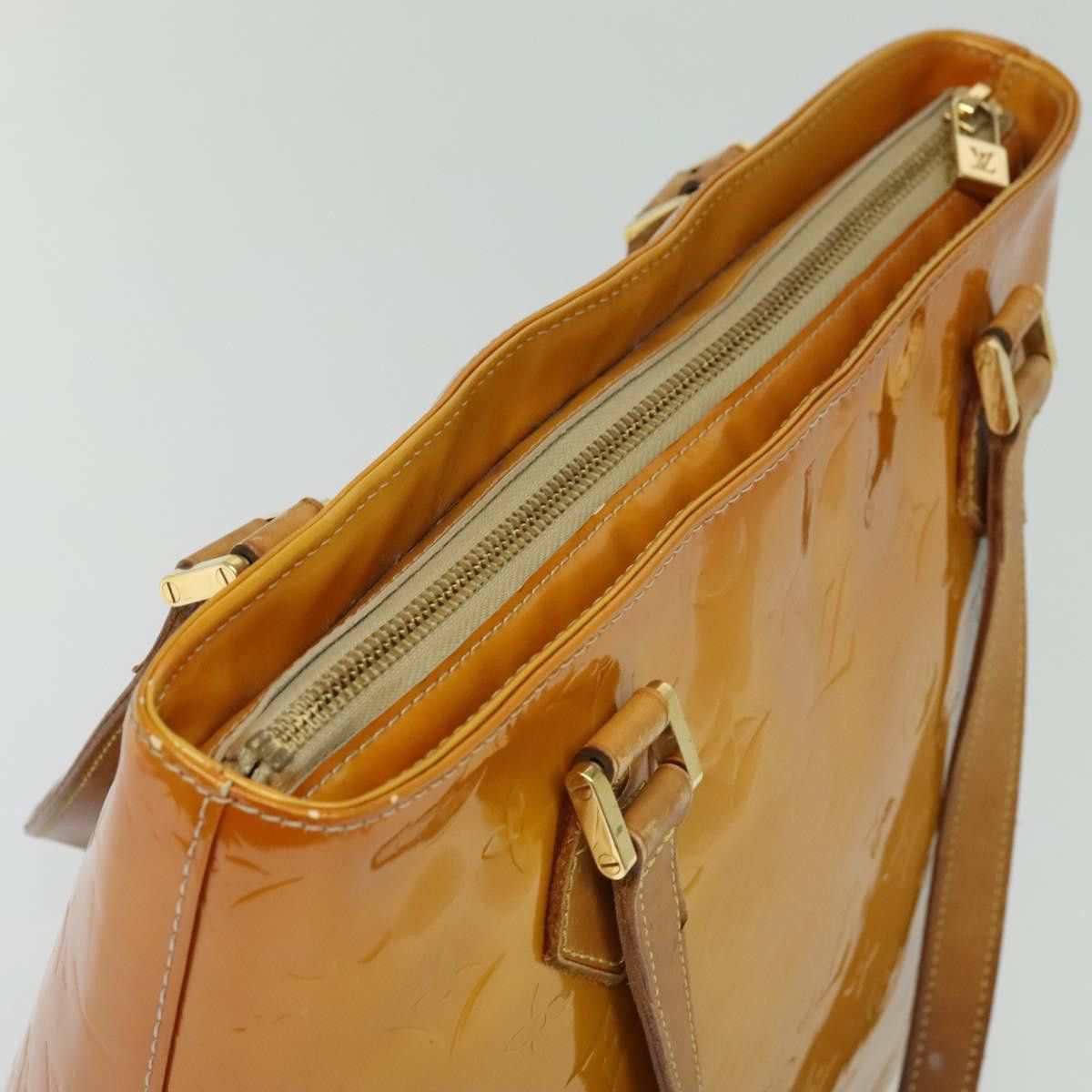 Louis Vuitton LOUIS VUITTON Monogram Vernis Houston Hand Bag Beige M91004 Size ONE SIZE - 6 Thumbnail