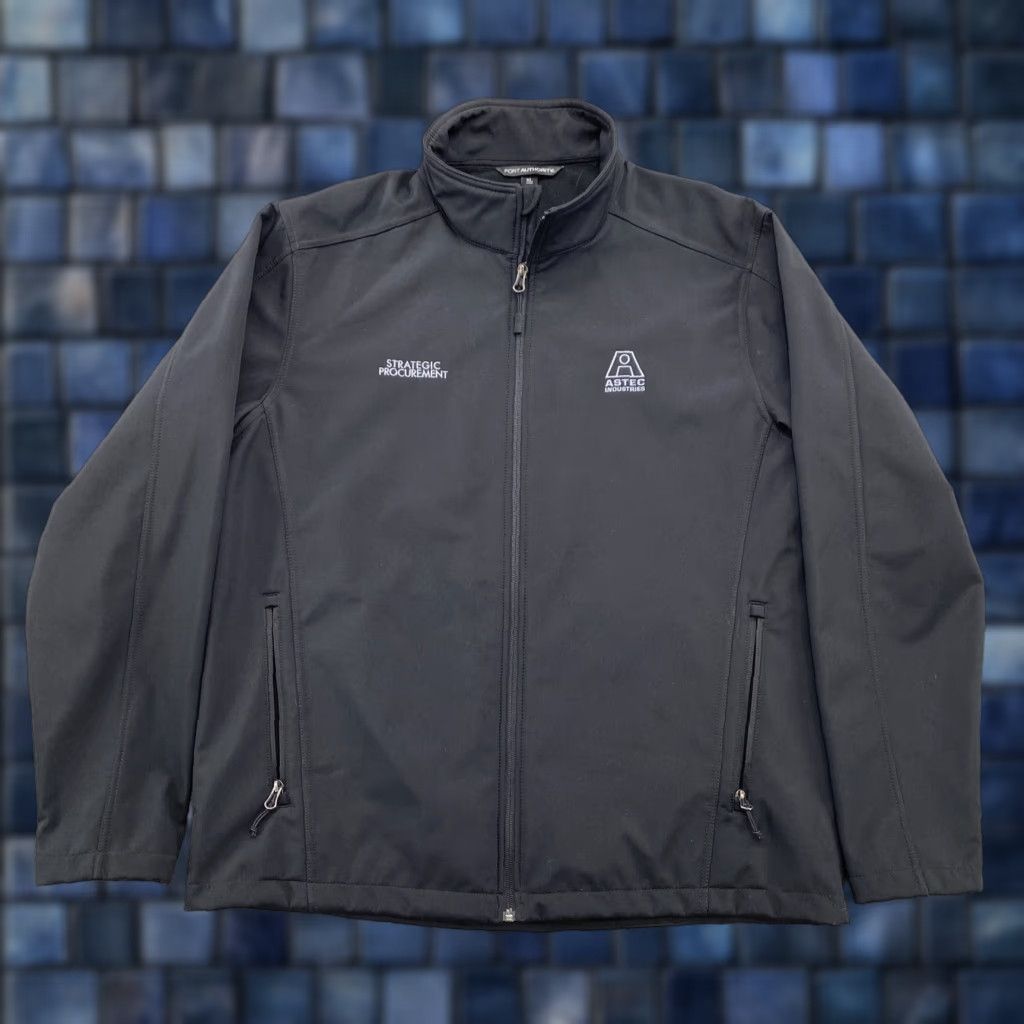 Port Authority Astec Industries Strategic Procurement Full Zip Soft Shell Jacket Men’s XL Black Port Authority Brand Size US XL / EU 56 / 4 - 1 Thumbnail