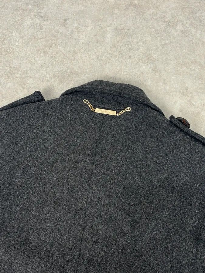 Dsquared2 AW2009 Dsquared2 Grey Wool Buttoned Asymmetrical Caban Jacket Size US L / EU 52-54 / 3 - 6 Thumbnail