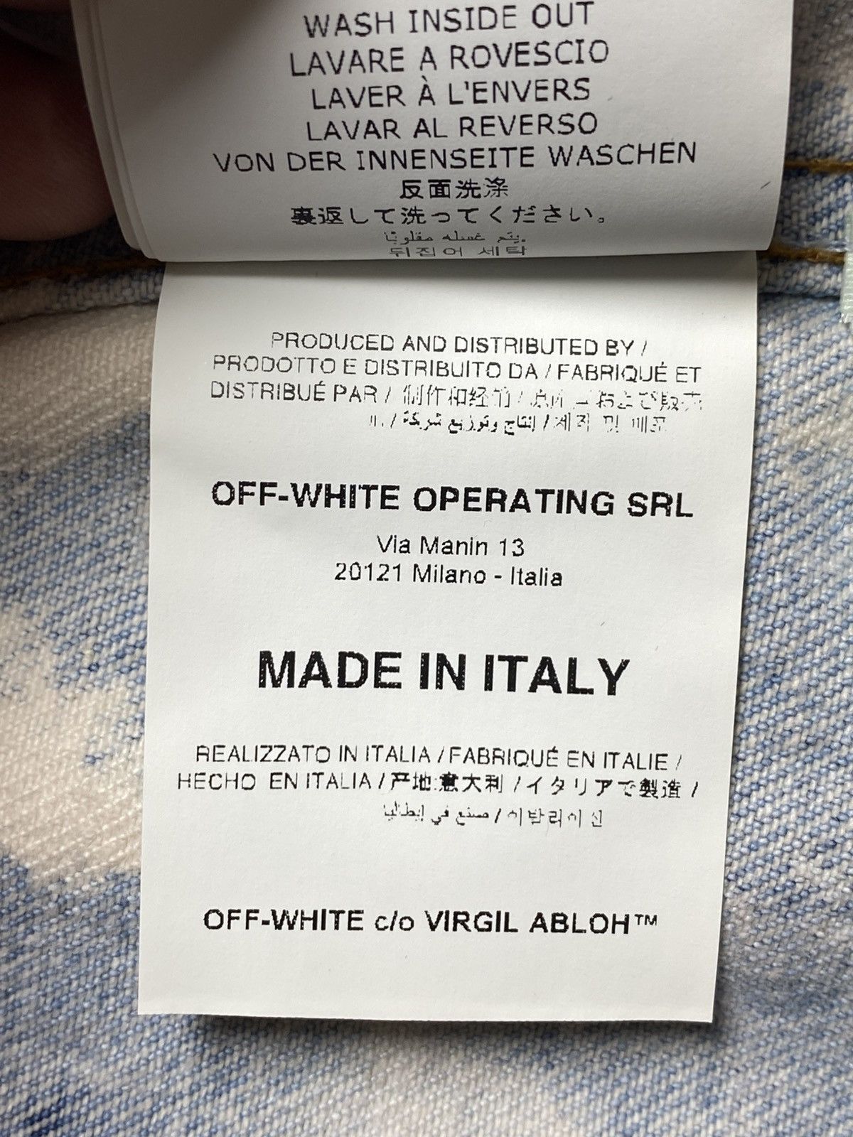 Off-White Off White - Extreme Bleached Arrows Denim Jacket Size US M / EU 48-50 / 2 - 21 Thumbnail
