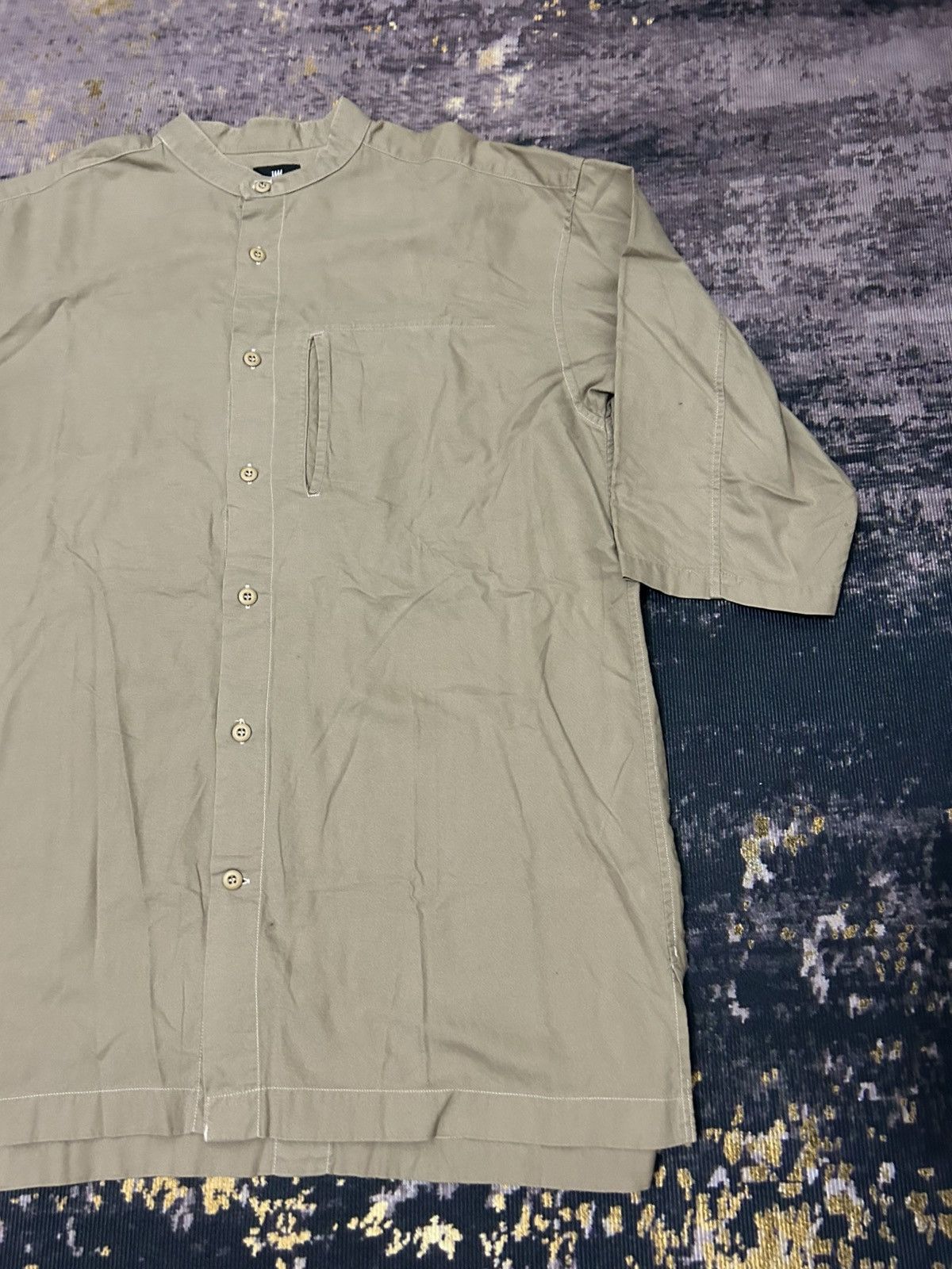 Issey Miyake Vintage Issey Miyake Stand Collar Button Shirt Size US M / EU 48-50 / 2 - 3 Thumbnail