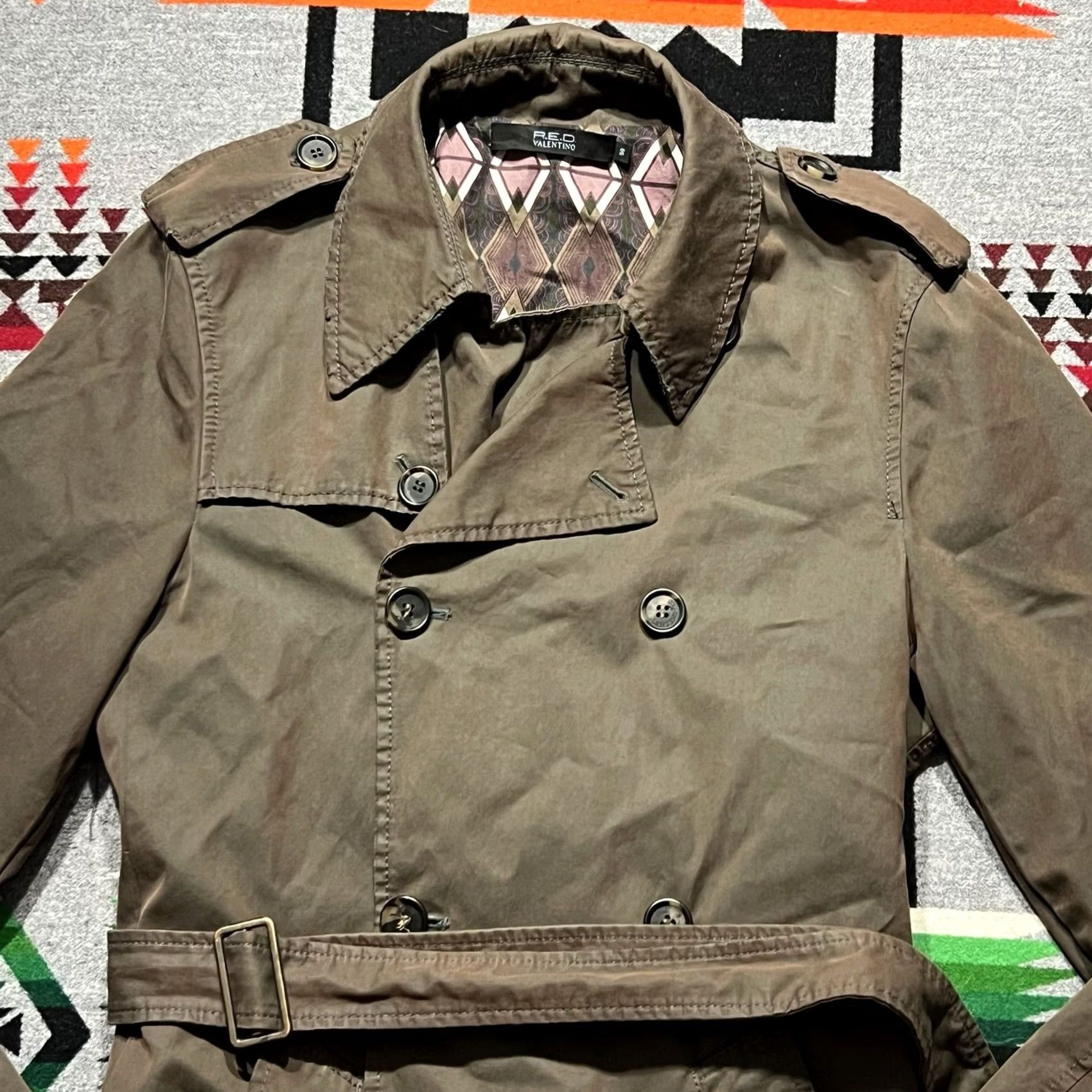 Valentino Valentino Trench Coat Womens Brown Belted Double Breasted Long Sleeve D8 Size XL / US 12-14 / IT 48-50 - 7 Thumbnail