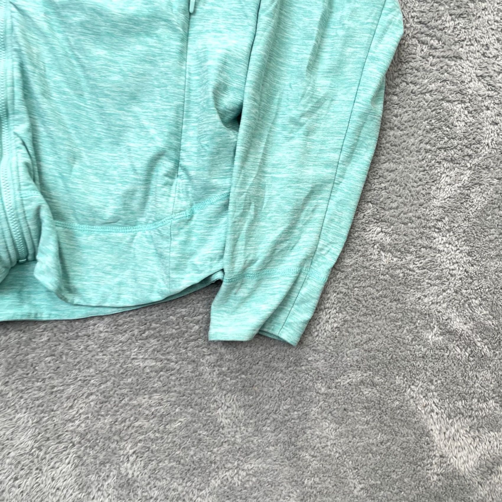 Vintage Title Nine Hoodie Womens XL Blue Space Dye Vital Stretch Full Zip Size XL / US 12-14 / IT 48-50 - 4 Thumbnail