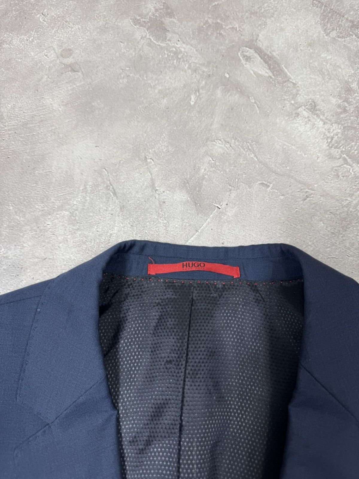 Hugo Boss Hugo Boss Wool Men's Blue Blazer Size 38R - 7 Thumbnail
