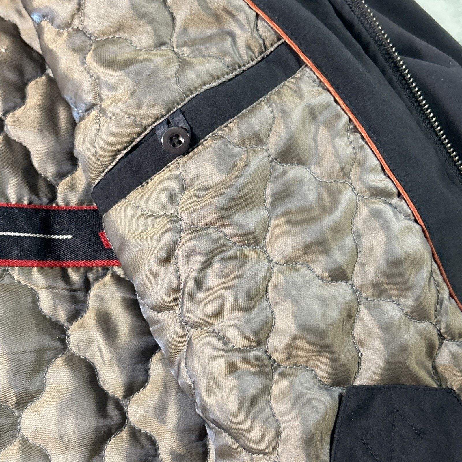 Polo Ralph Lauren Quilted lined Bedford Jacket Mens Large Golf Rugby iSee Wear Size US L / EU 52-54 / 3 - 8 Thumbnail