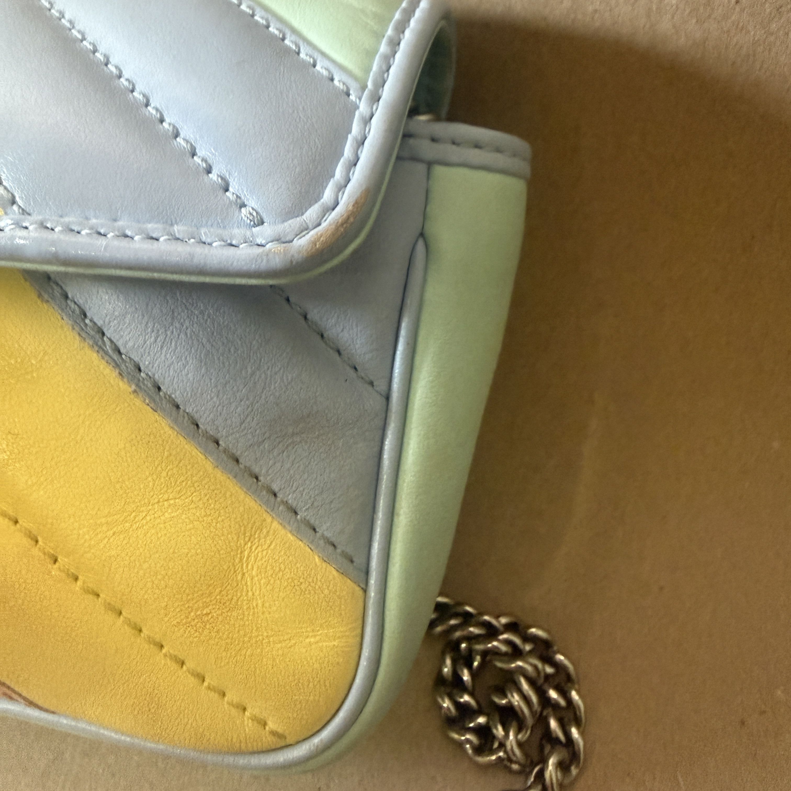 Gucci Gucci Marmont Mini GG with Silver Chain Size ONE SIZE - 13 Thumbnail