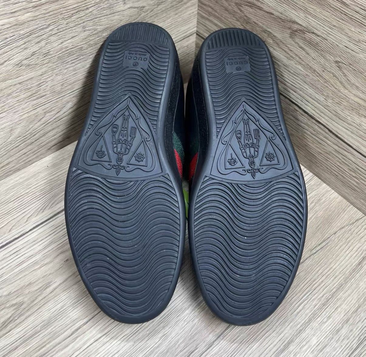 Gucci Gucci ACE Black Dog Head Sneakers J41 Size US 7.5 / EU 40-41 - 6 Thumbnail