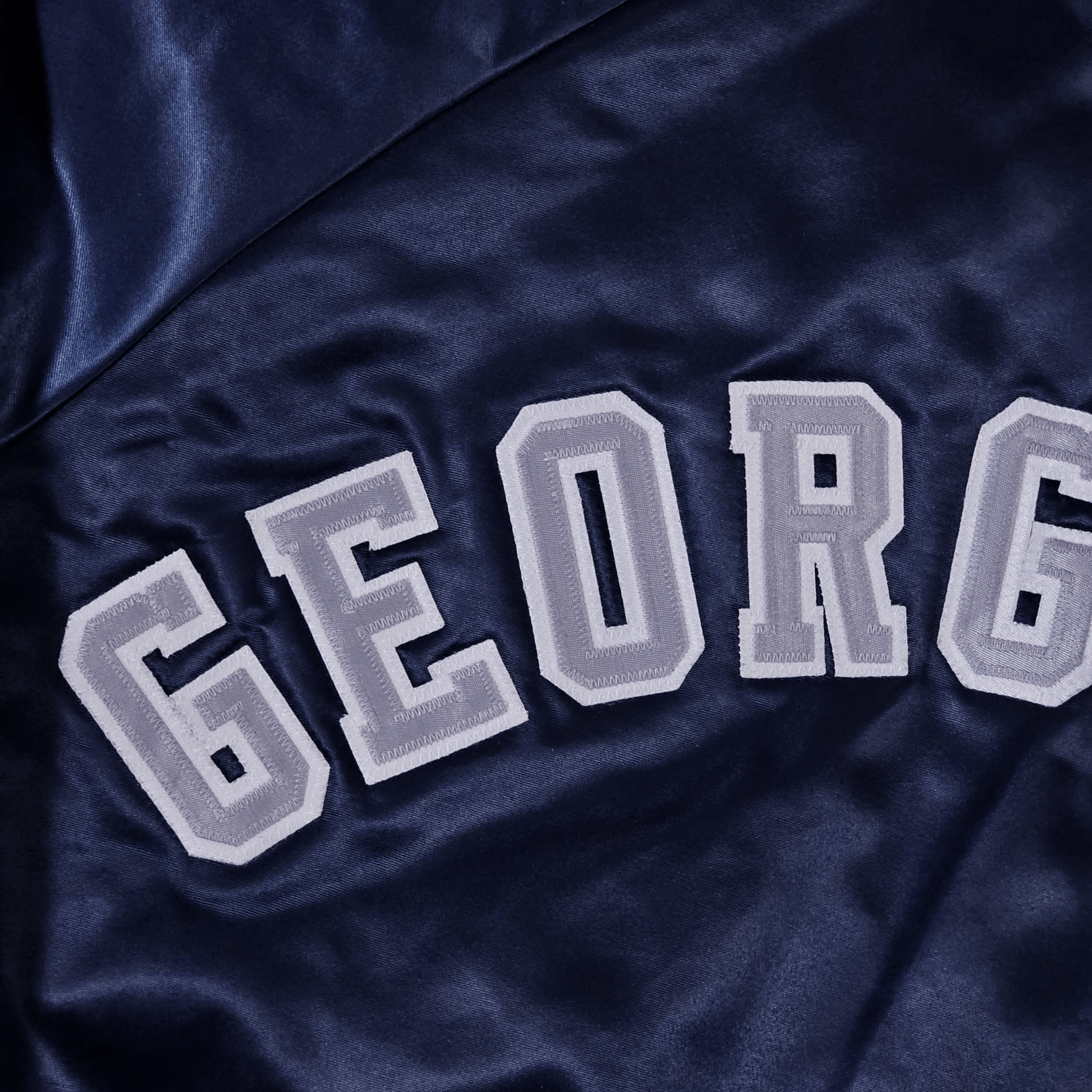 Chalk Line Georgetown Hoyas Vintage 90s Chalk Line Satin Bomber Jacket Size US XL / EU 56 / 4 - 7 Thumbnail