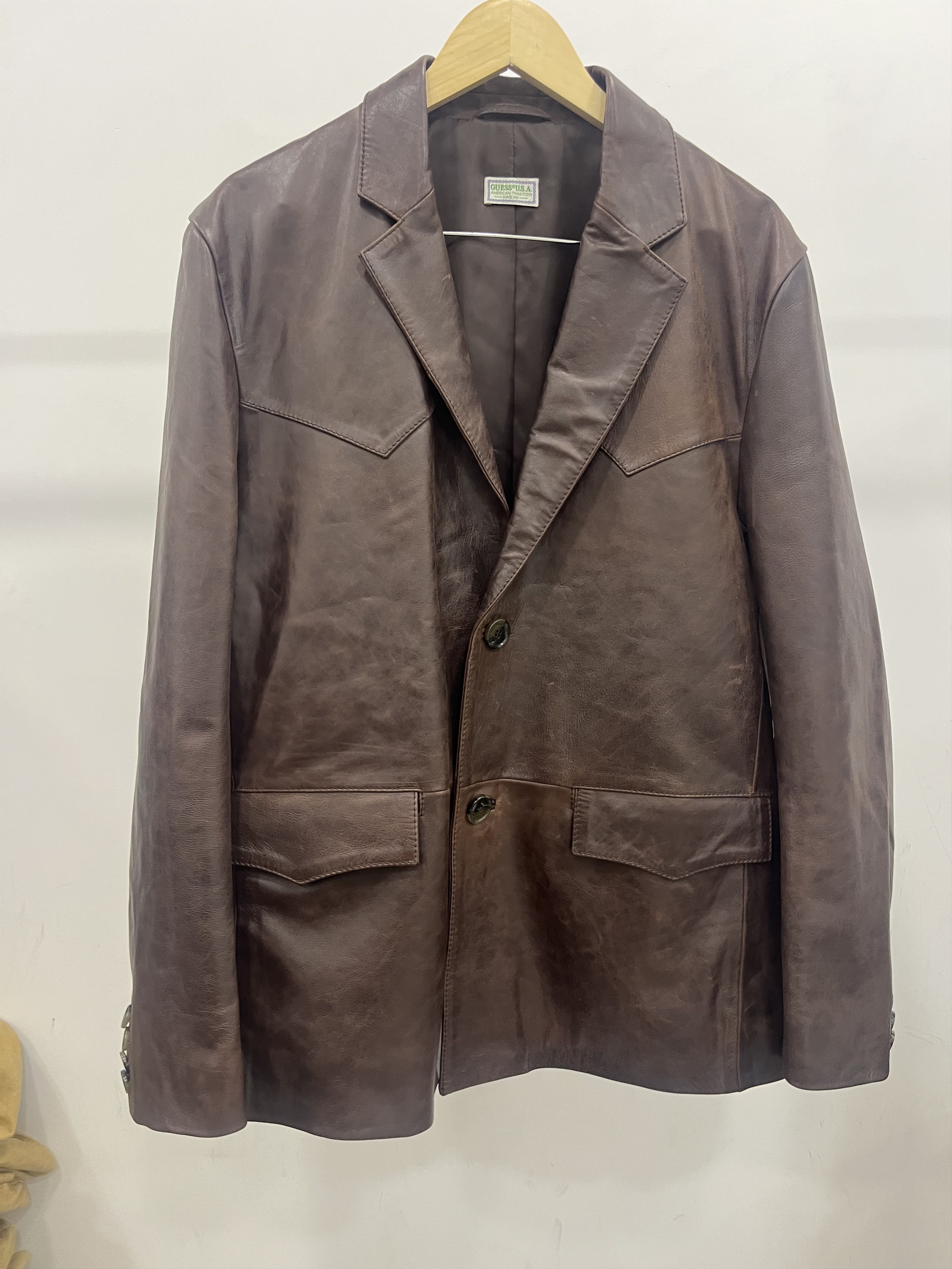 Guess Guess usa leather blazer Size US M / EU 48-50 / 2 - 2 Thumbnail