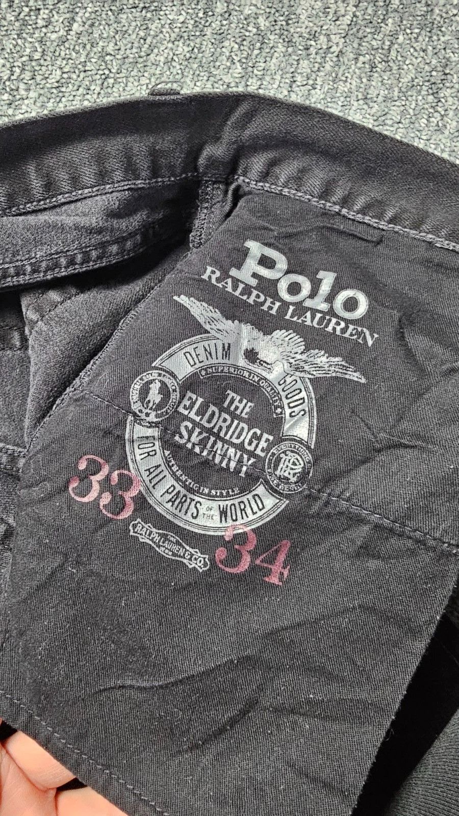 Polo Ralph Lauren Polo Ralph Lauren Eldridge Skinny Jeans W33 L34 Black Size US 33 - 6 Thumbnail
