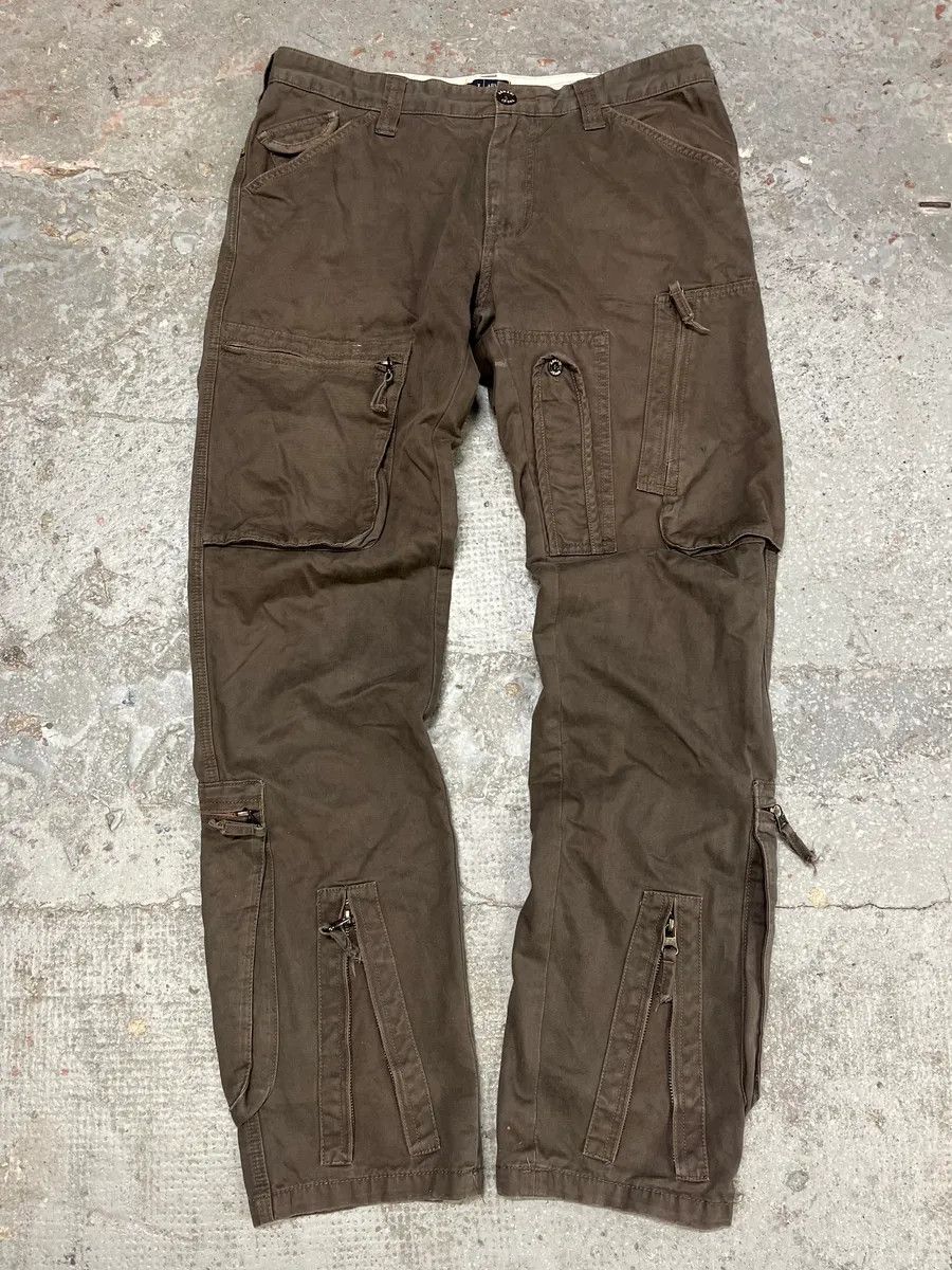 Armani 2000s Armani Multi Pockets Cargo Olive Obscure Pants Size US 34 / EU 50 - 2 Thumbnail