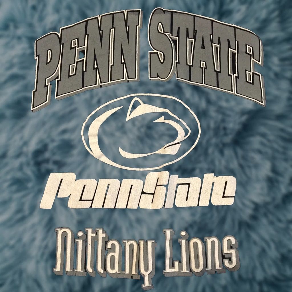 Scholl VINTAGE Penn State Faded Spellout Sweatshirt Hoodie XXL Blue College 90s Men Gothic Boxy USA Penn State University Spirit Shirt Size US XXL / EU 58 / 5 - 1 Thumbnail
