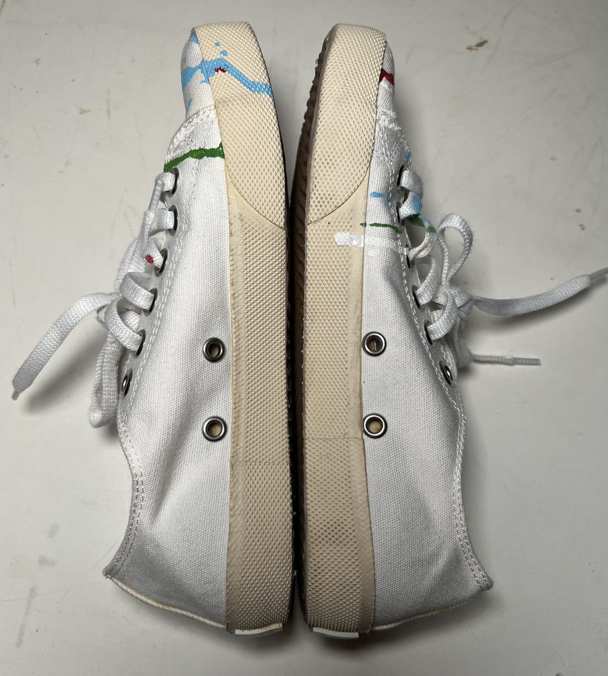Maison Margiela Maison Margiela Paint Splatter Tabi Sneakers Size US 5 / IT 35 - 5 Thumbnail