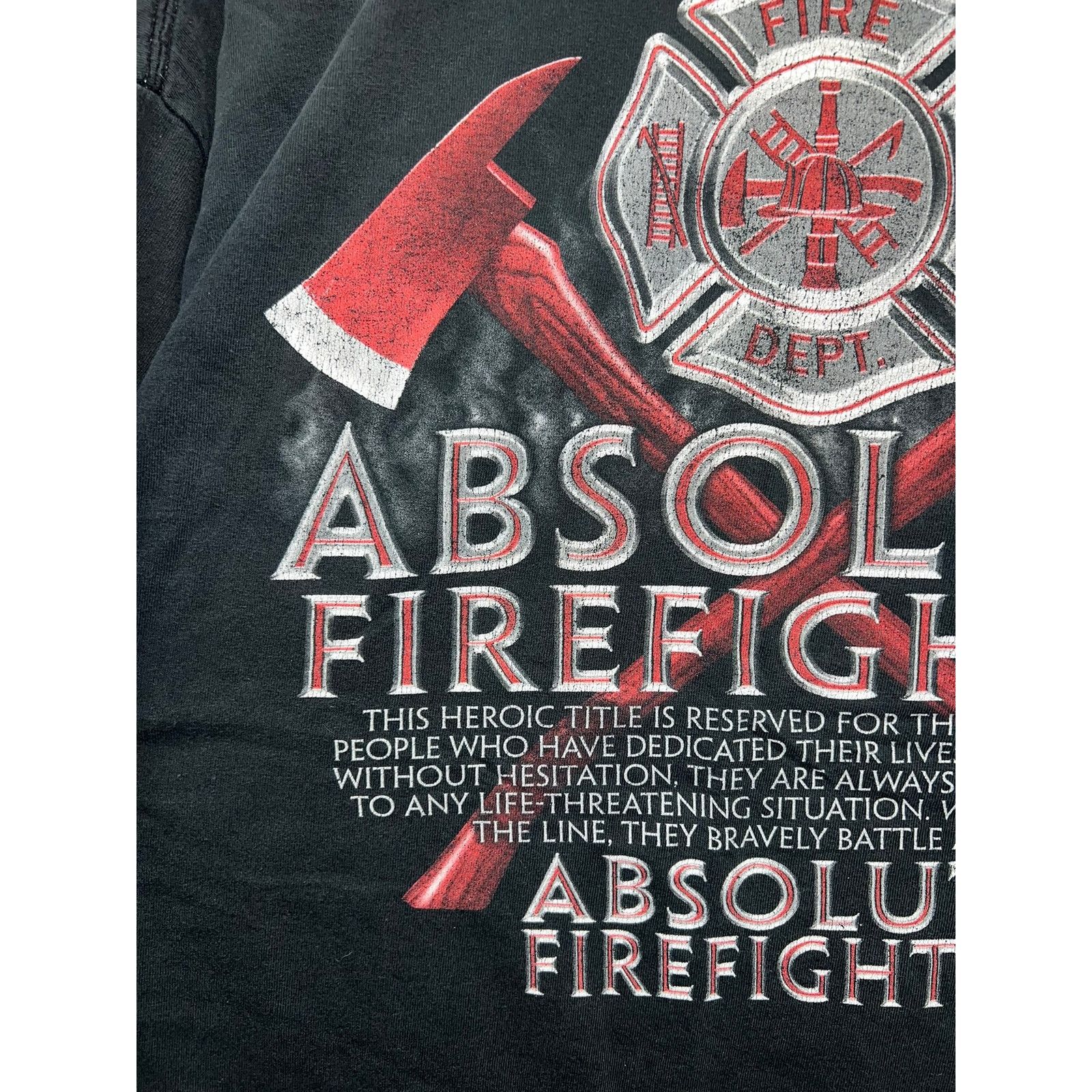 Gildan Vintage Absolute Firefighter Shirt Fire Fighter Tee 2XL Size US XXL / EU 58 / 5 - 7 Thumbnail