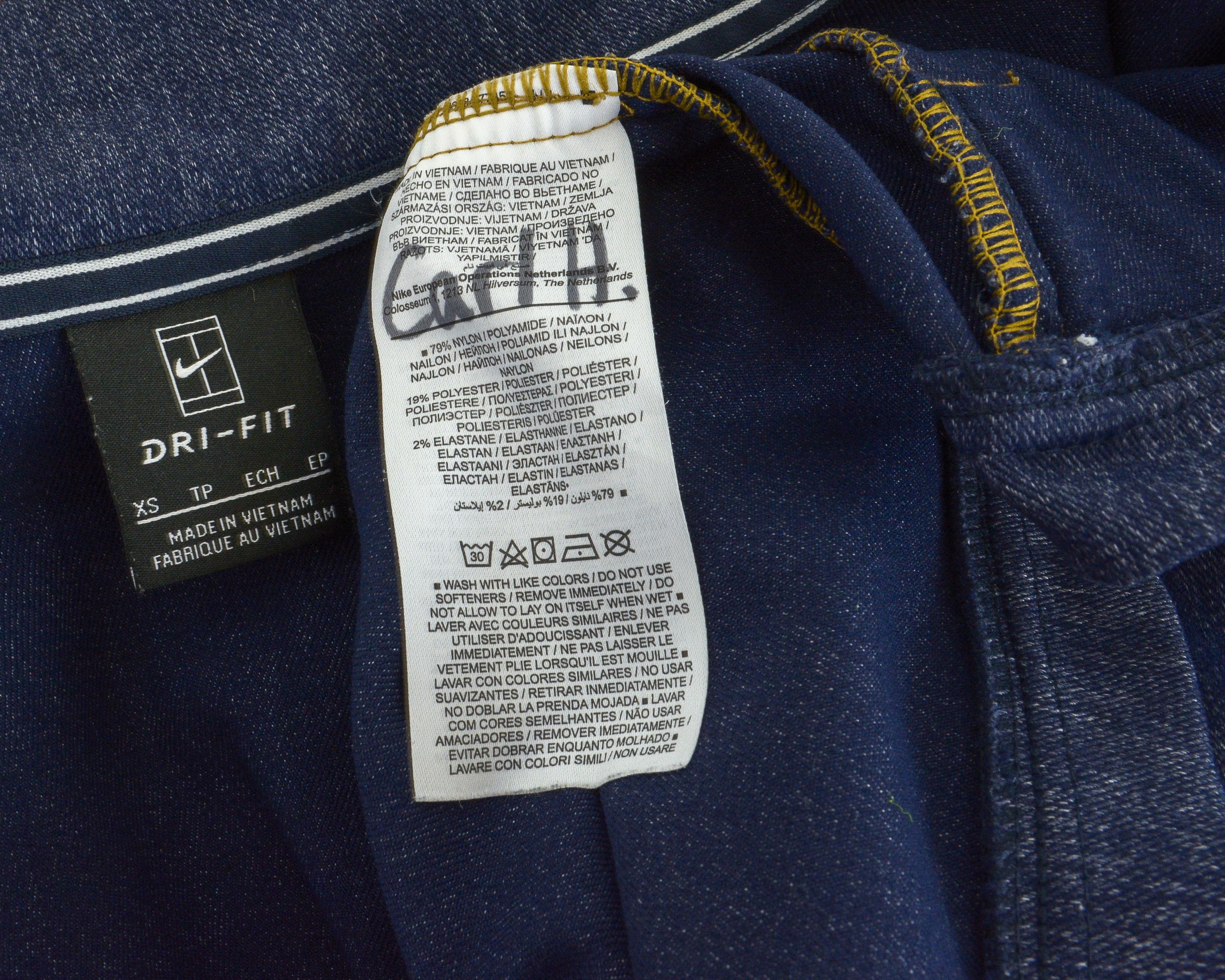 Nike × Vintage Tennis Tracksuit Jacket XS Denim Look Jumper Y2K Zip Up Size XS / US 0-2 / IT 36-38 - 6 Thumbnail