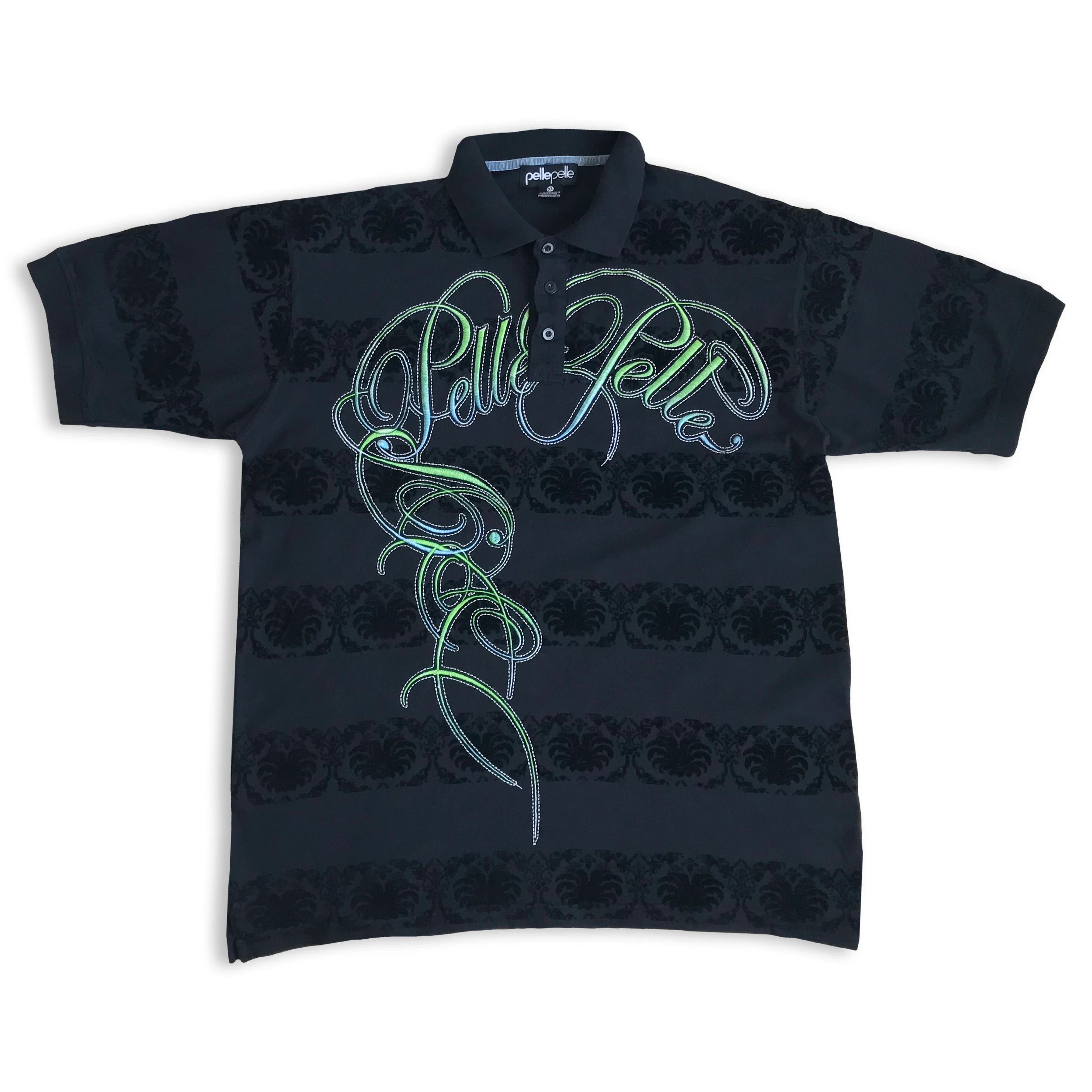 Pelle Pelle Vintage Y2K PELLE PELLE Polo Shirt Marc Buchanan Hip Hop Rap Size US XL / EU 56 / 4 - 2 Thumbnail