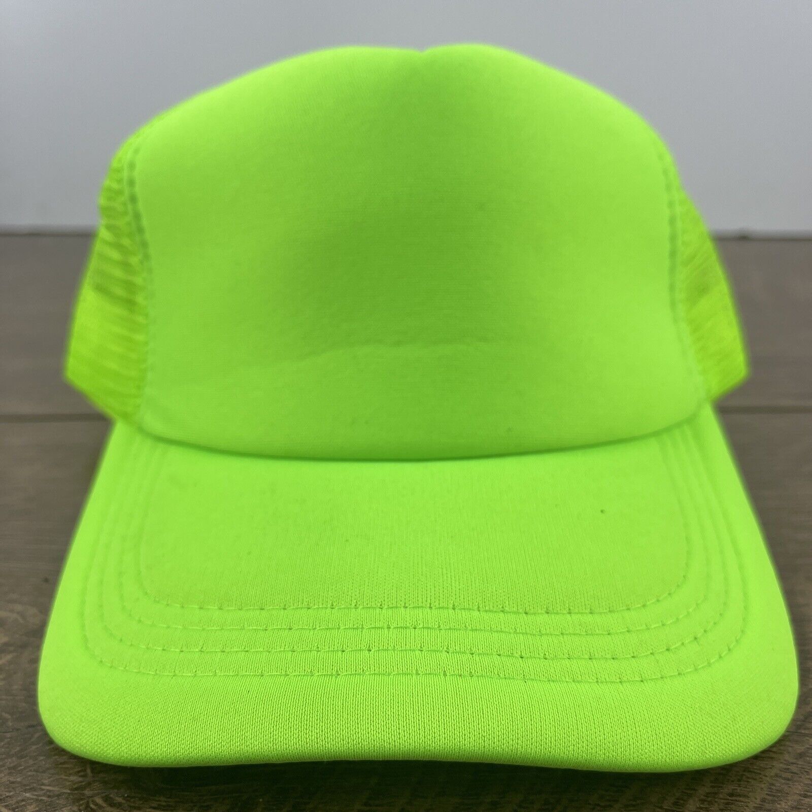 Other Neon Green Hat Adjustable Adult Size Hat Green Cap Size ONE SIZE - 1 Thumbnail