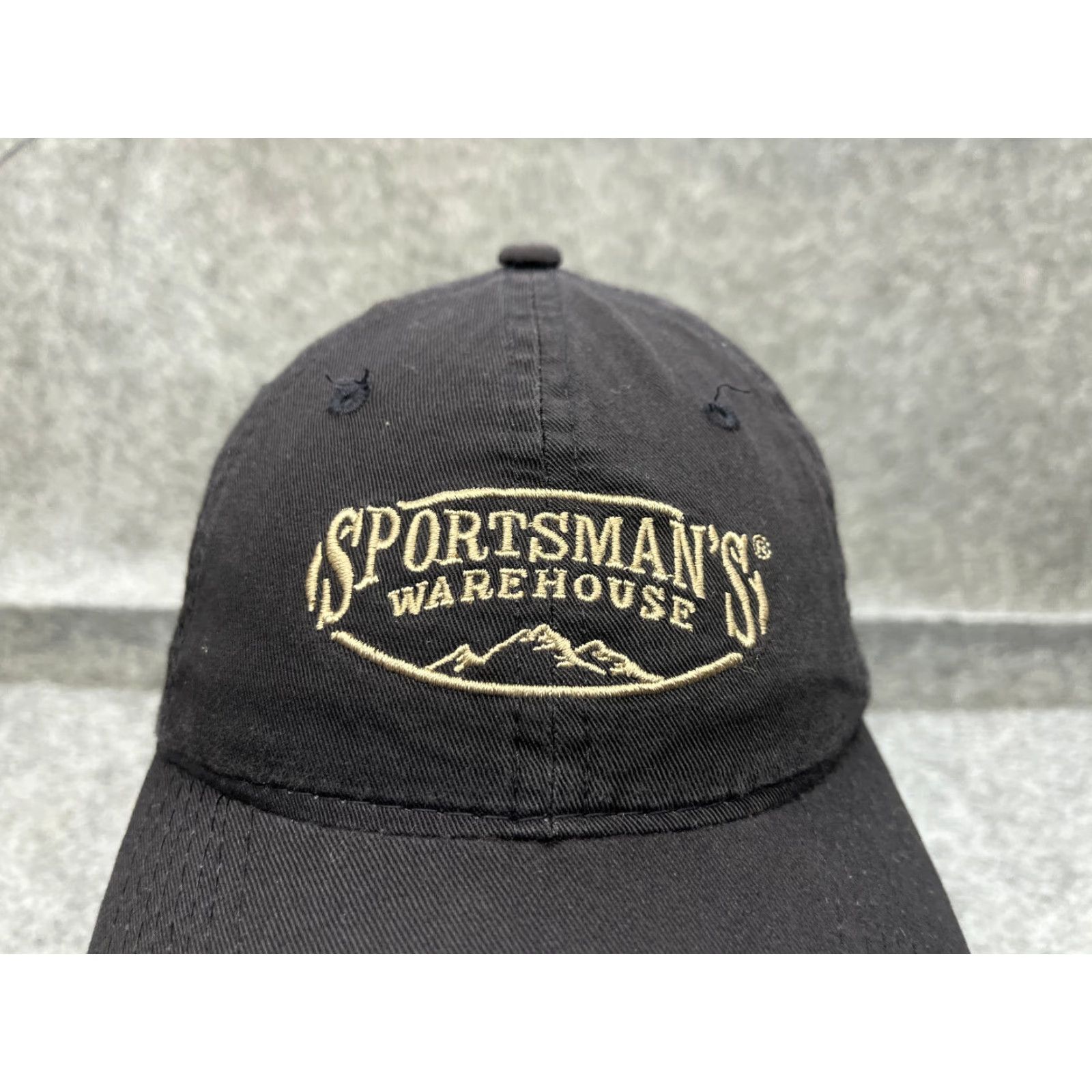 Warehouse Outdoor Cap Hat Baseball Cap Adjustable One Size Black Cotton Twill Men Adult Cap Size ONE SIZE - 2 Thumbnail