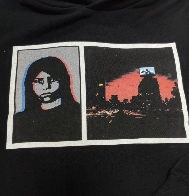 Givenchy Givenchy Vintage Abstract Portrait Pattern Print Black Hoo Size US M / EU 48-50 / 2 - 4 Thumbnail