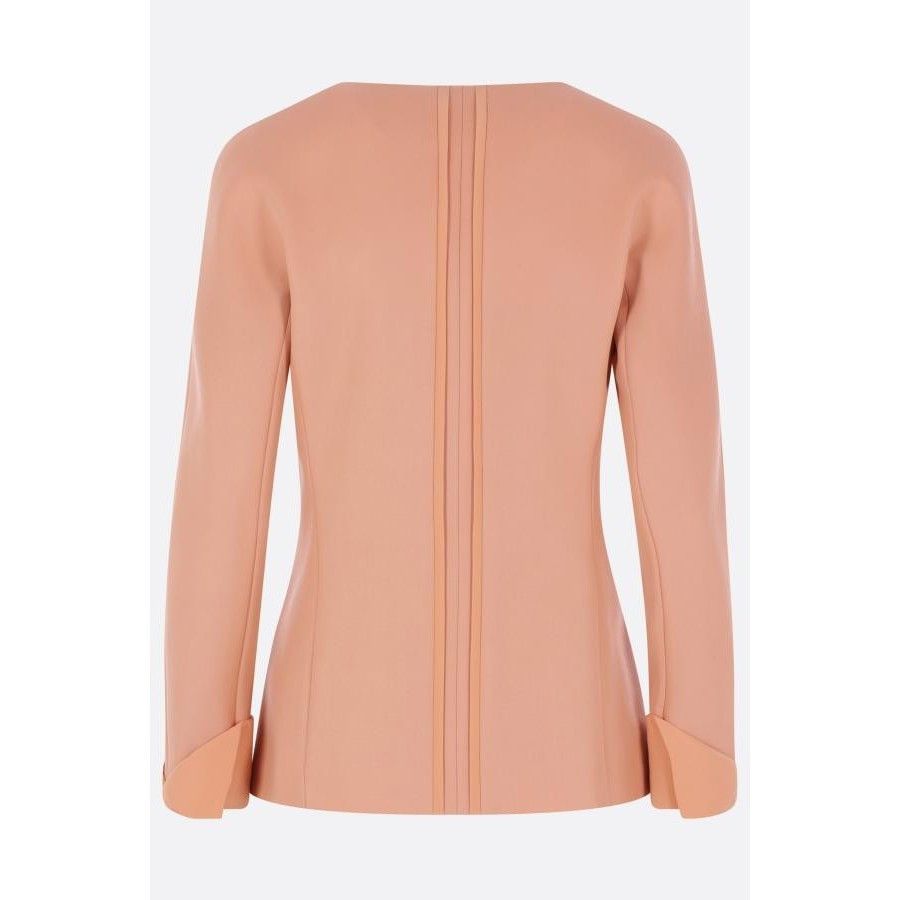 Chloe CHLOÉ Pink Wool Gabardine Single-Breasted Jacket New & Authe Size M / US 6-8 / IT 42-44 - 2 Thumbnail