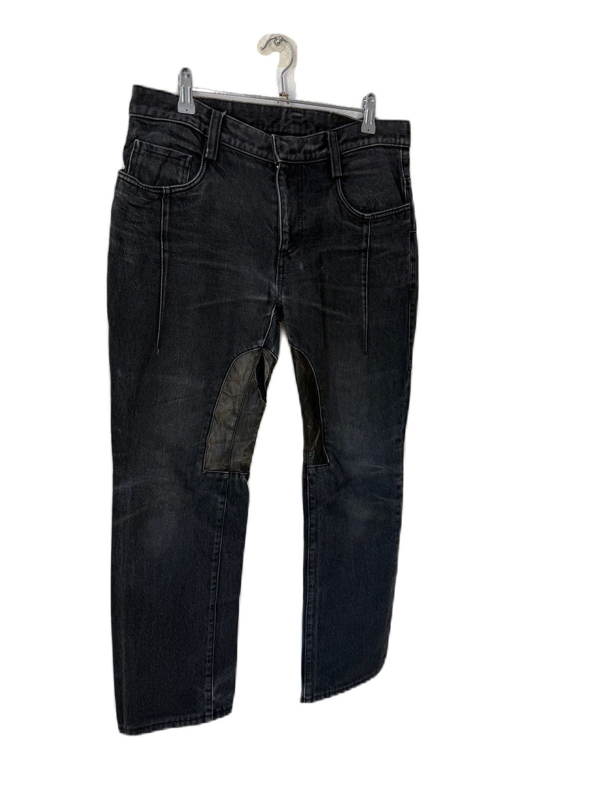 Bajra Japan Brand BAJRA Straight Black Denim Leather Size US 32 / EU 48 - 2 Thumbnail