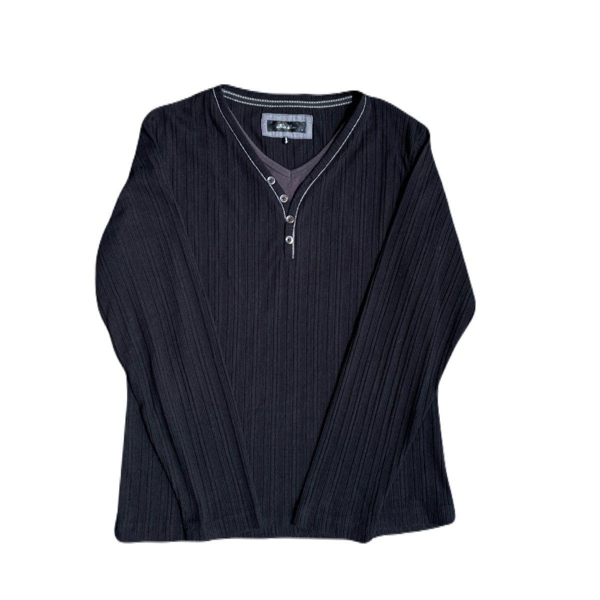 If Six Was Nine 2000s Japanese archive Vkei Layered Button Long Sleeve Tee Size US S / EU 44-46 / 1 - 2 Thumbnail