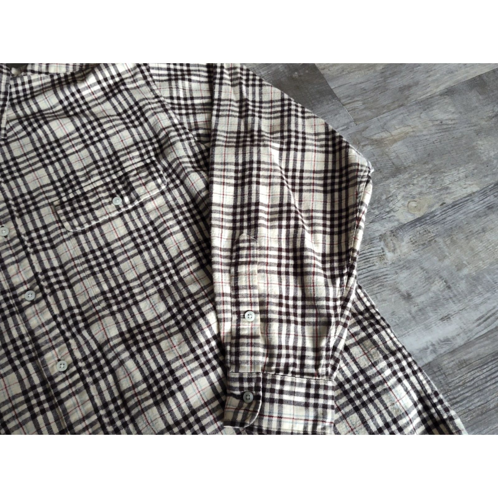 Ralph Lauren Vintage Ralph Lauren Whitfield Flannel Shirt Men’s L Beige Brown Casual Plaid 90s Preppy Size US L / EU 52-54 / 3 - 5 Thumbnail