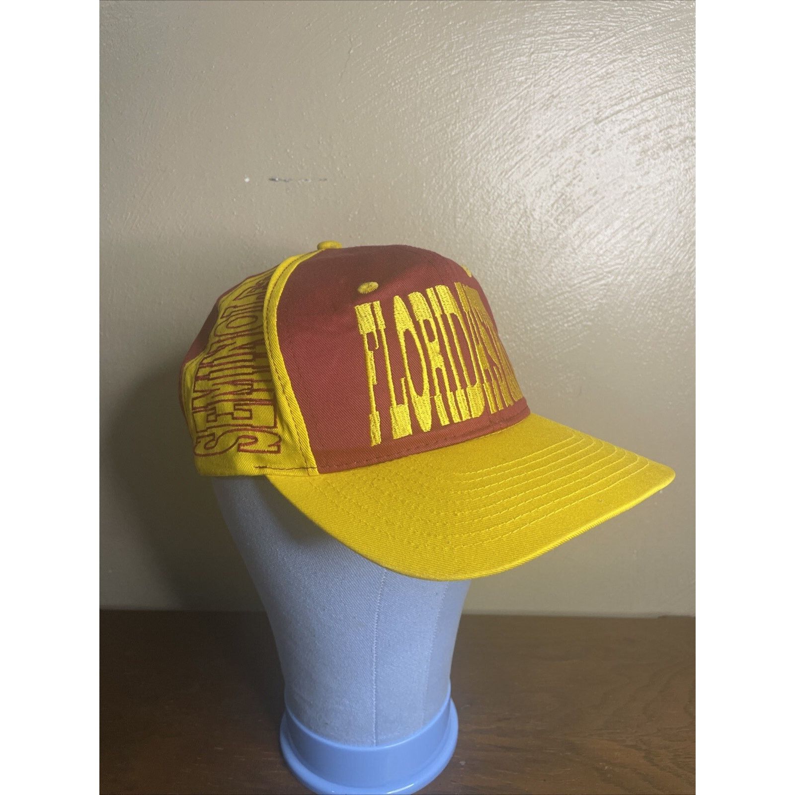Industry of All Nations Vintage 90s Florida State Seminoles Snapback Hat Embroidered Size ONE SIZE - 10 Thumbnail