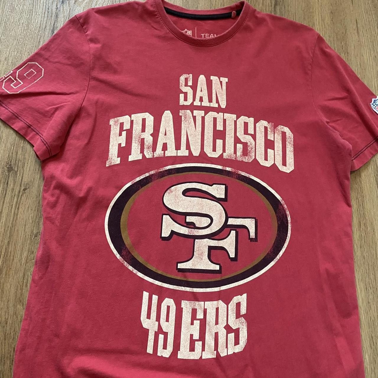 NFL San Francisco 49ers red and white sportswear t-shirt Size US M / EU 48-50 / 2 - 3 Thumbnail
