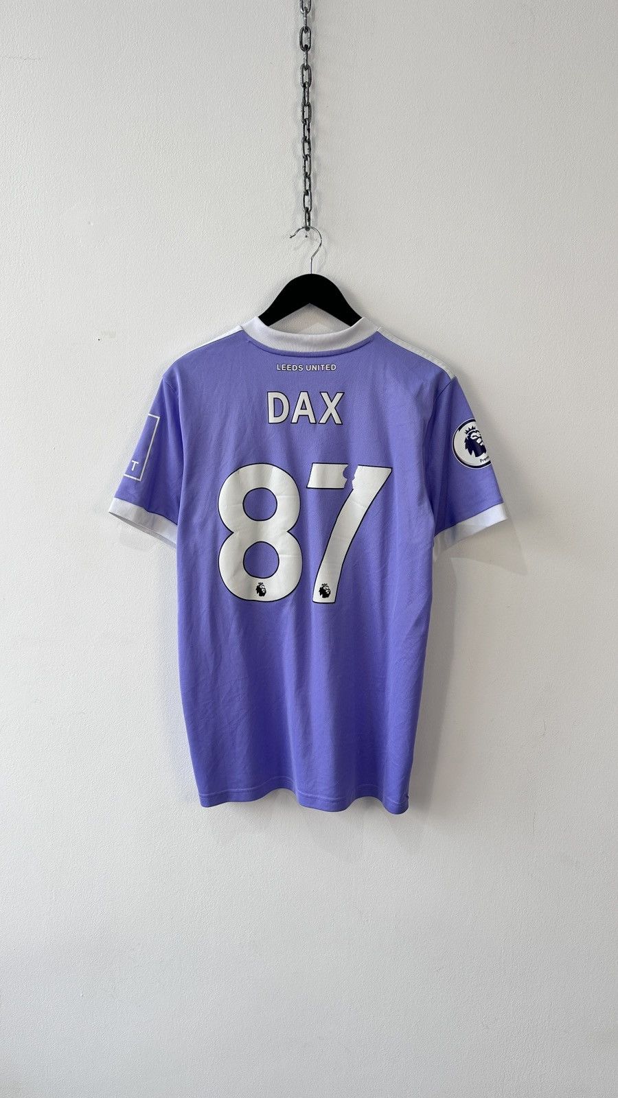 Macron Leeds United 21-22 Away Football Shirt Jersey Adidas Purple Size US L / EU 52-54 / 3 - 11 Thumbnail