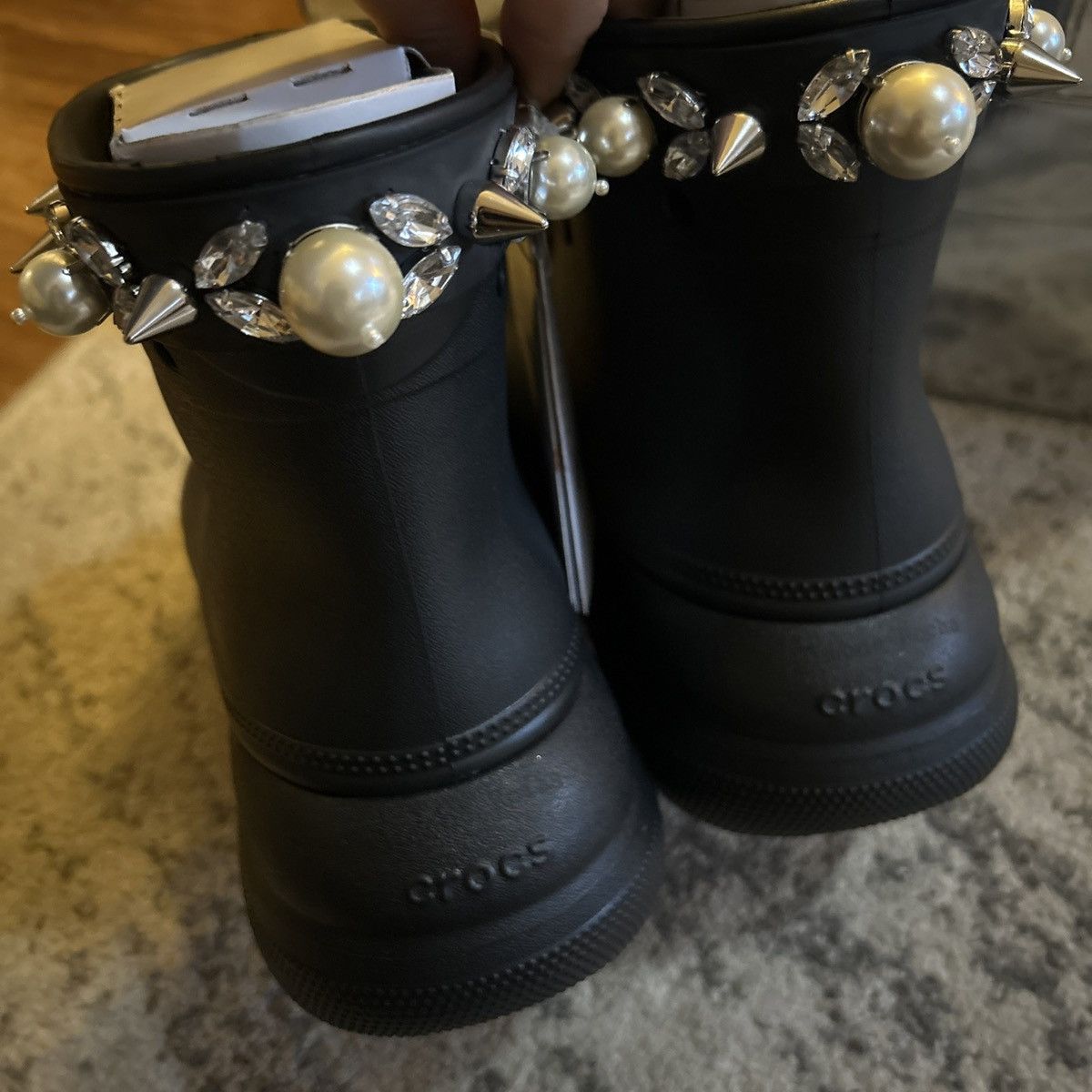 Crocs × Simone Rocha Simone Rocha Crocs Crush Boot Black Size US 8 / IT 38 - 4 Thumbnail
