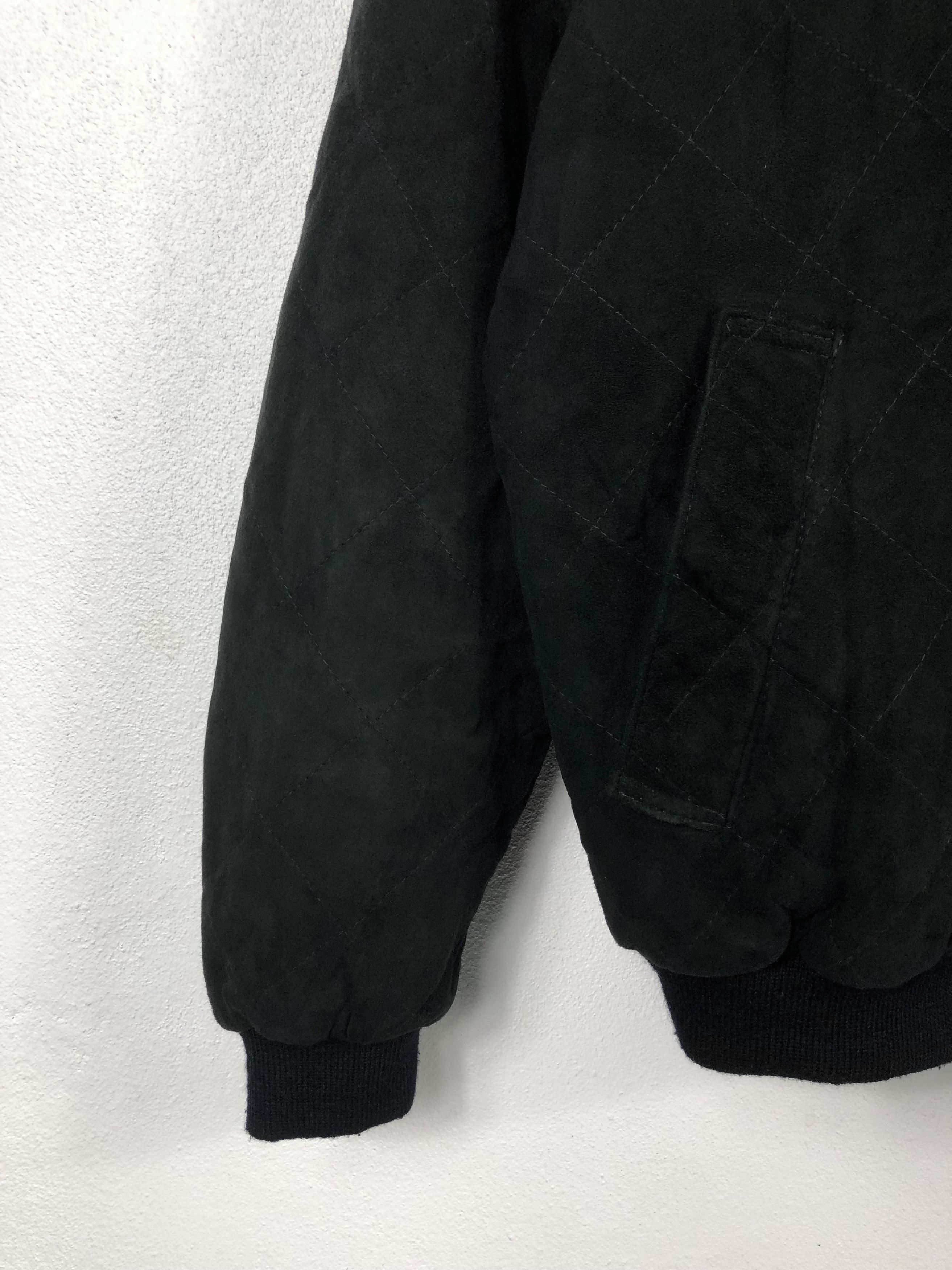 DKNY Rare Vintage 90s DKNY Lambsuede Leather Bomber Jacket Size US L / EU 52-54 / 3 - 5 Thumbnail