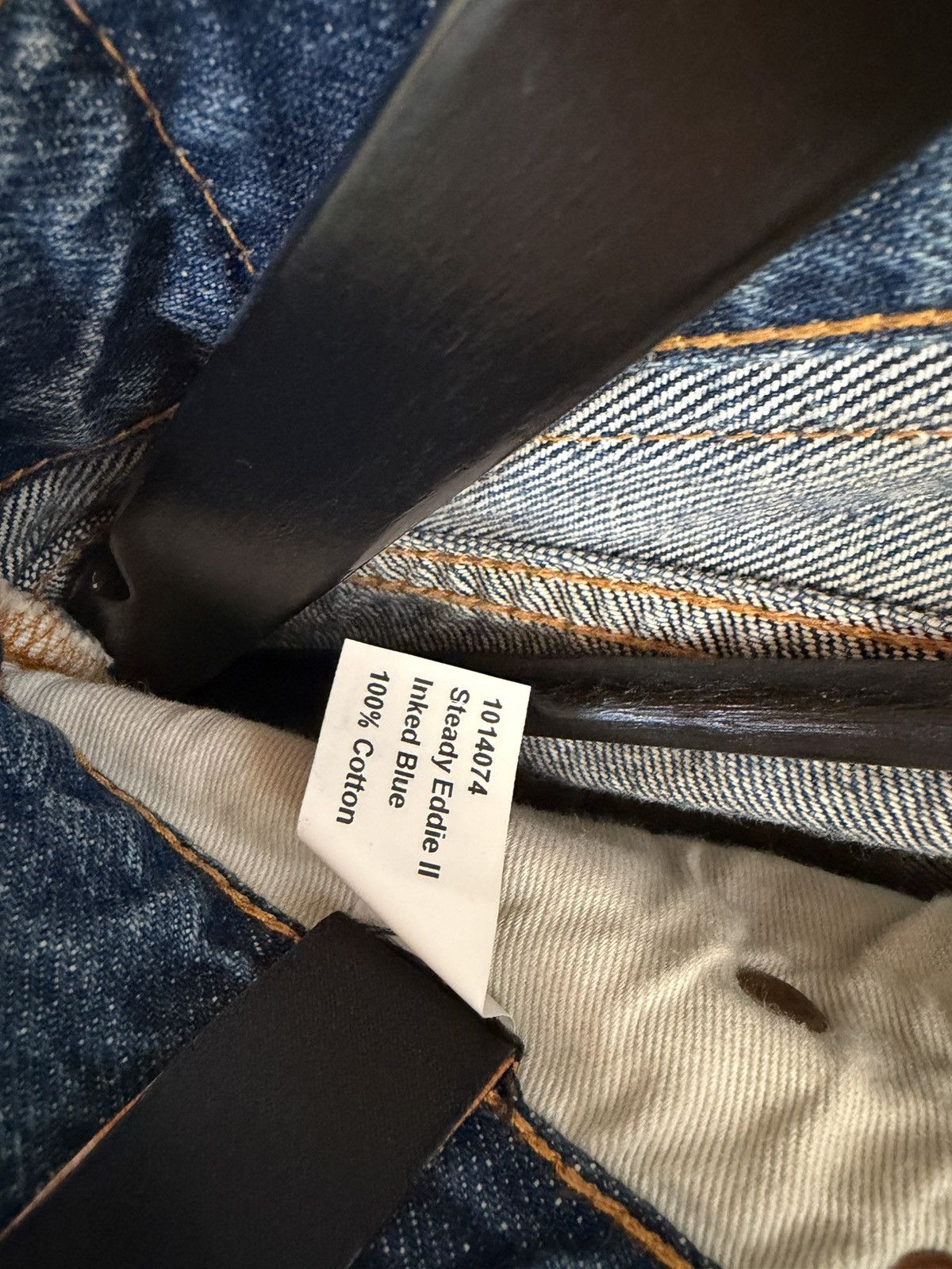 Nudie Jeans Steady Eddie 2 Inked Blue Size US 28 / EU 44 - 5 Thumbnail