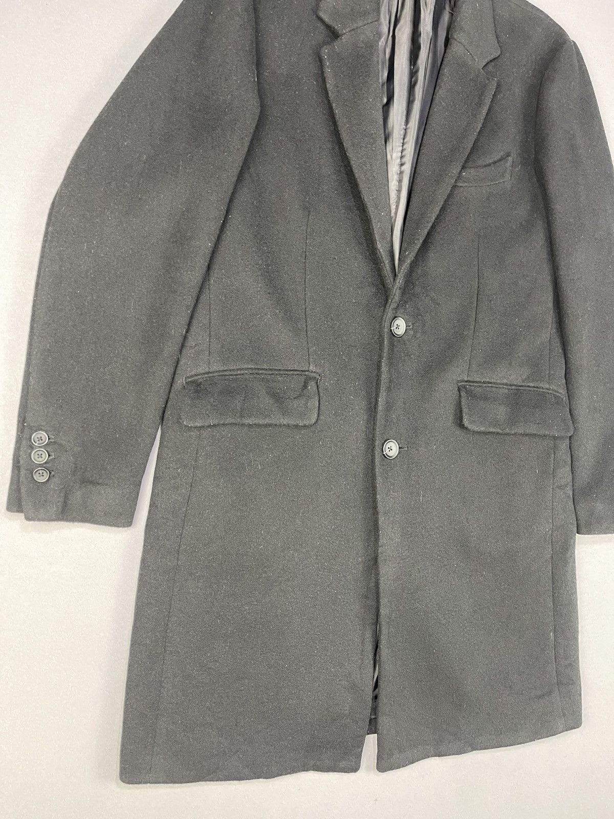 URBAN RESEARCH DOORS SENSE OF PLACE BLACK WOOL LONG COAT Size US M / EU 48-50 / 2 - 3 Thumbnail