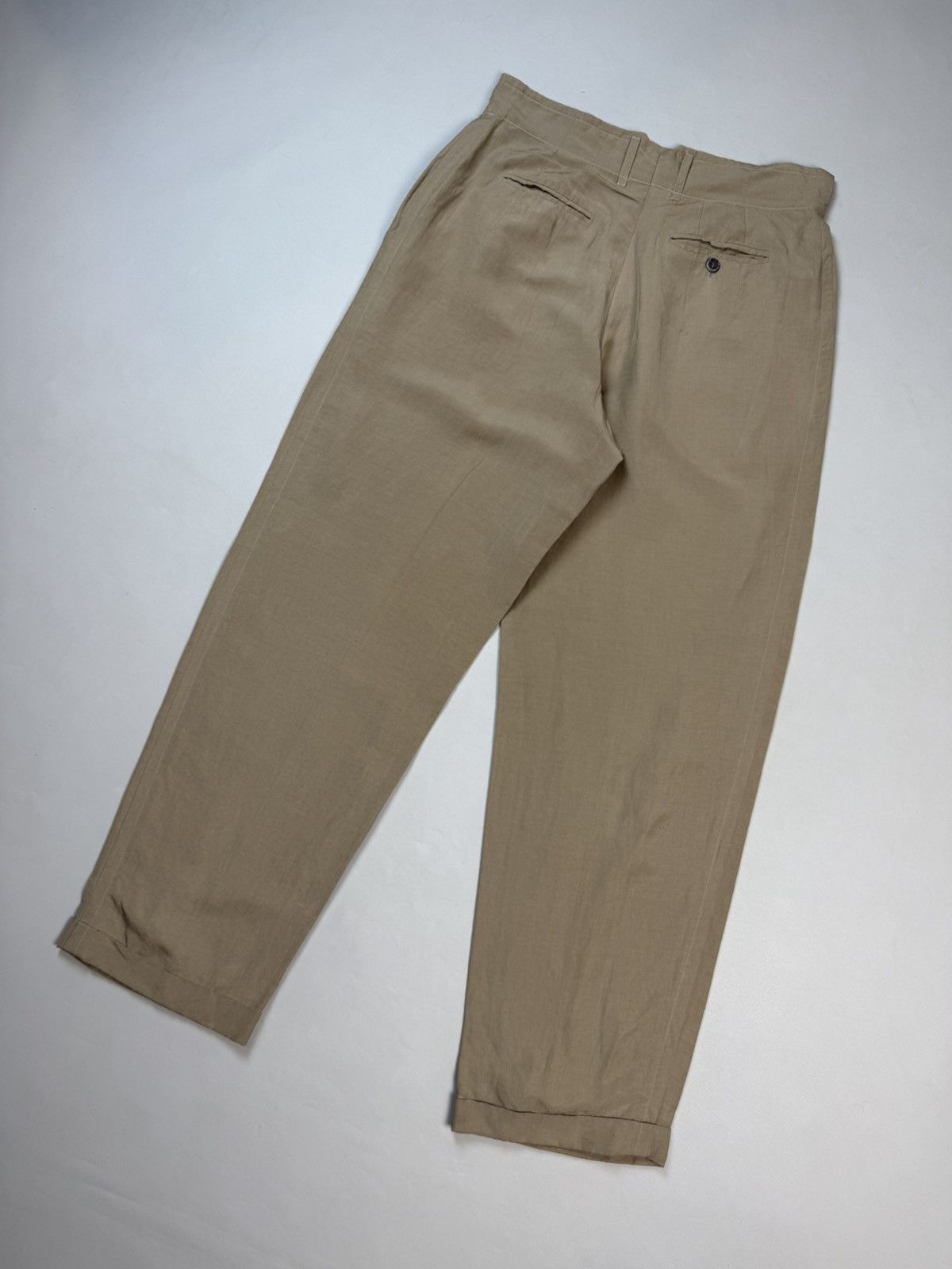 Jil Sander Jil Sander VTG Linen / Silk High Rise Dress Pants Trousers Size 28" / US 6 / IT 42 - 23 Thumbnail