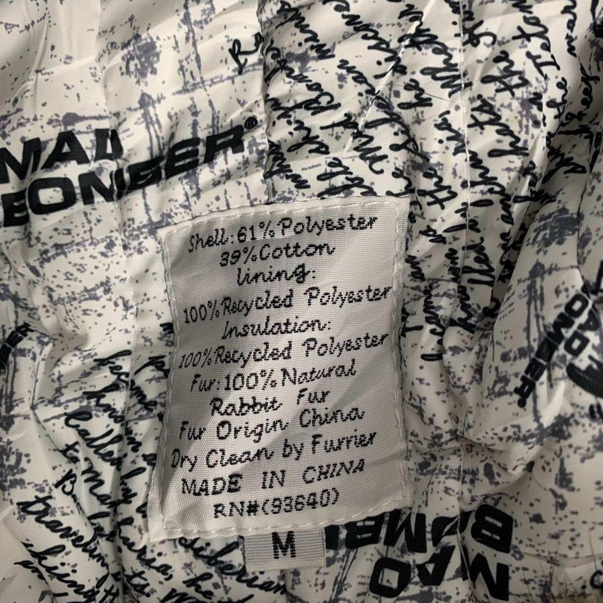 Japanese Brand Mad Bomber Full Print Rabbit Fur Winter Cap Size ONE SIZE - 8 Thumbnail