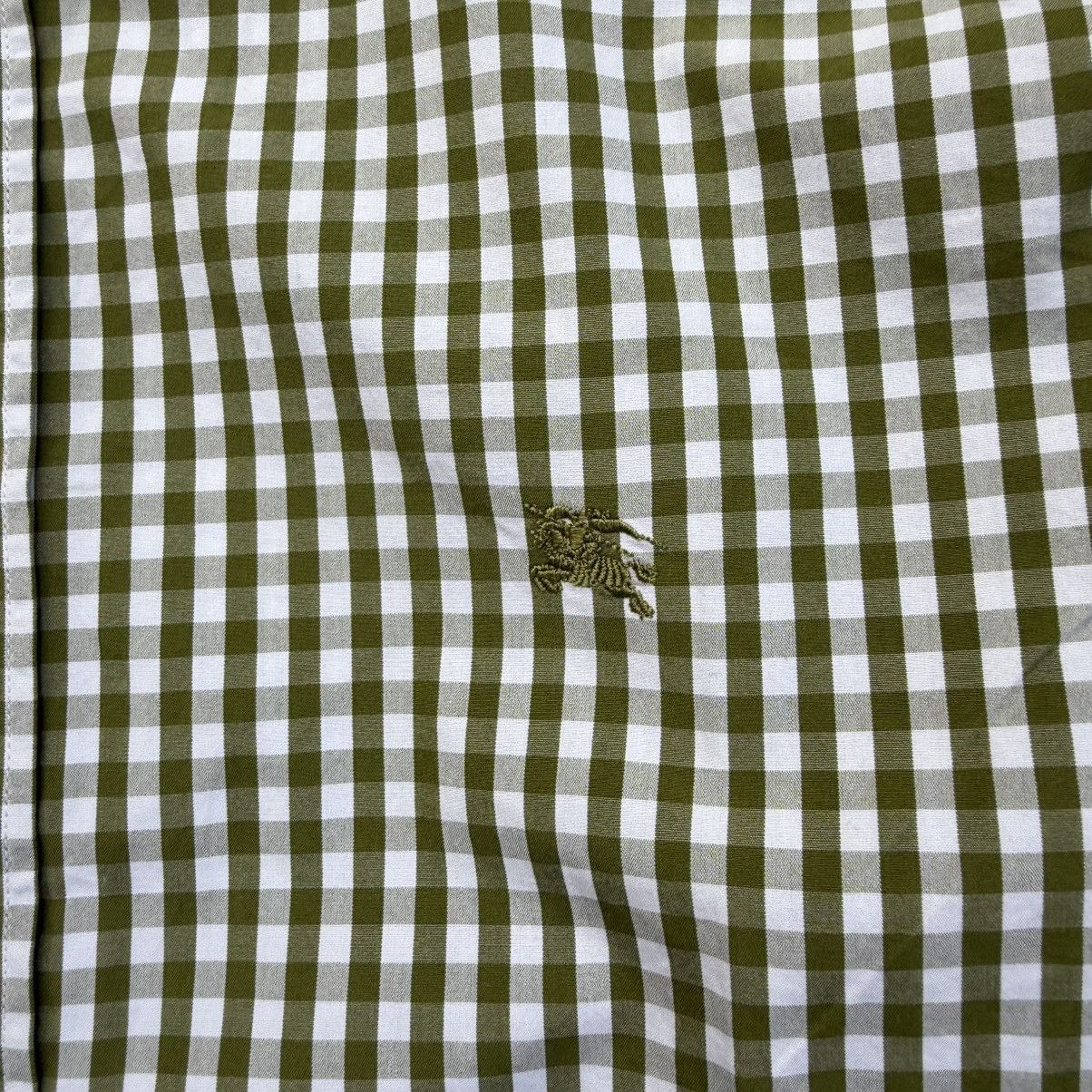 Burberry Burberry Brit Button Up Green Shirt Size US L / EU 52-54 / 3 - 6 Thumbnail
