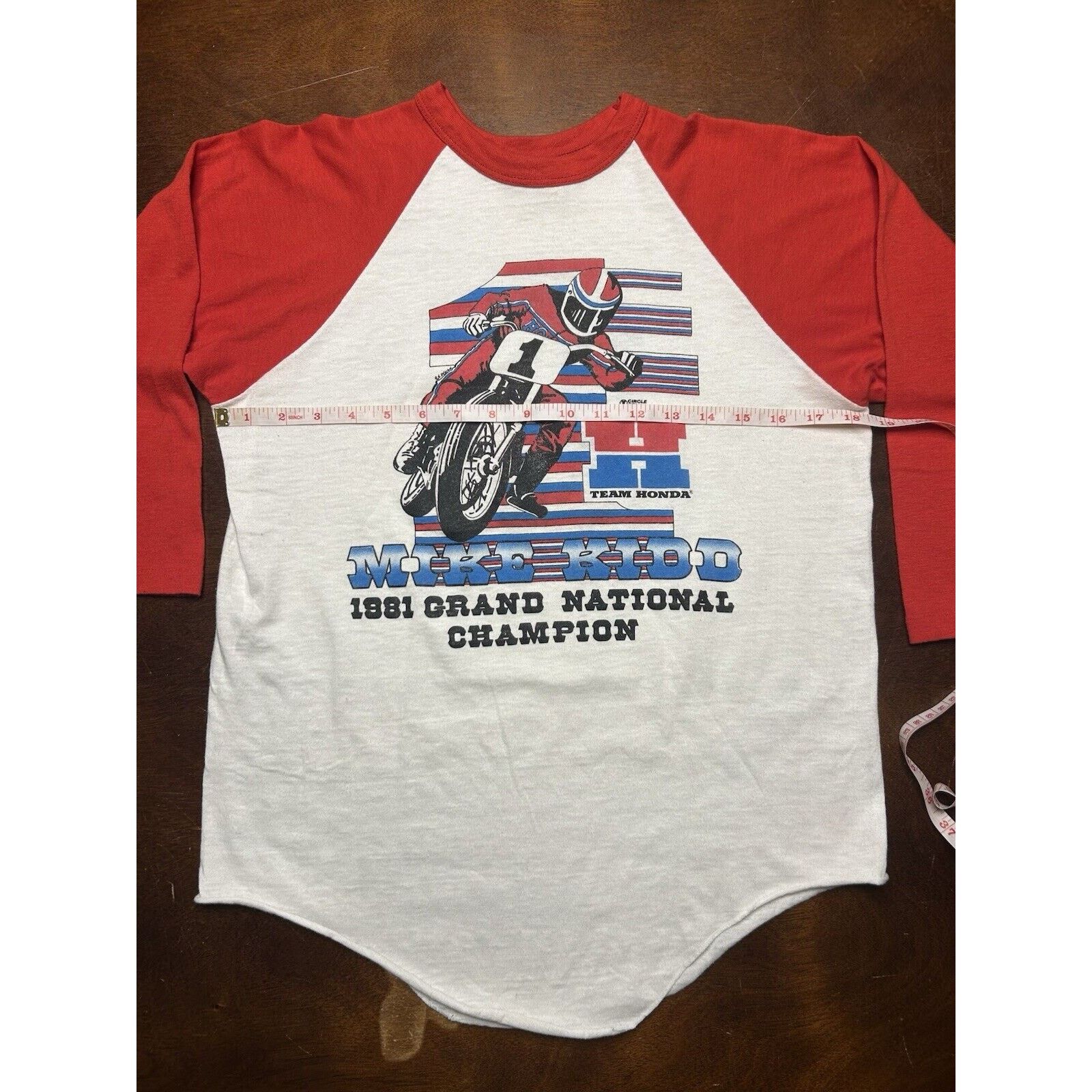 Vintage 80s Honda Mike Kidd Grand National Champion AMA Racing Shirt Size US L / EU 52-54 / 3 - 5 Thumbnail