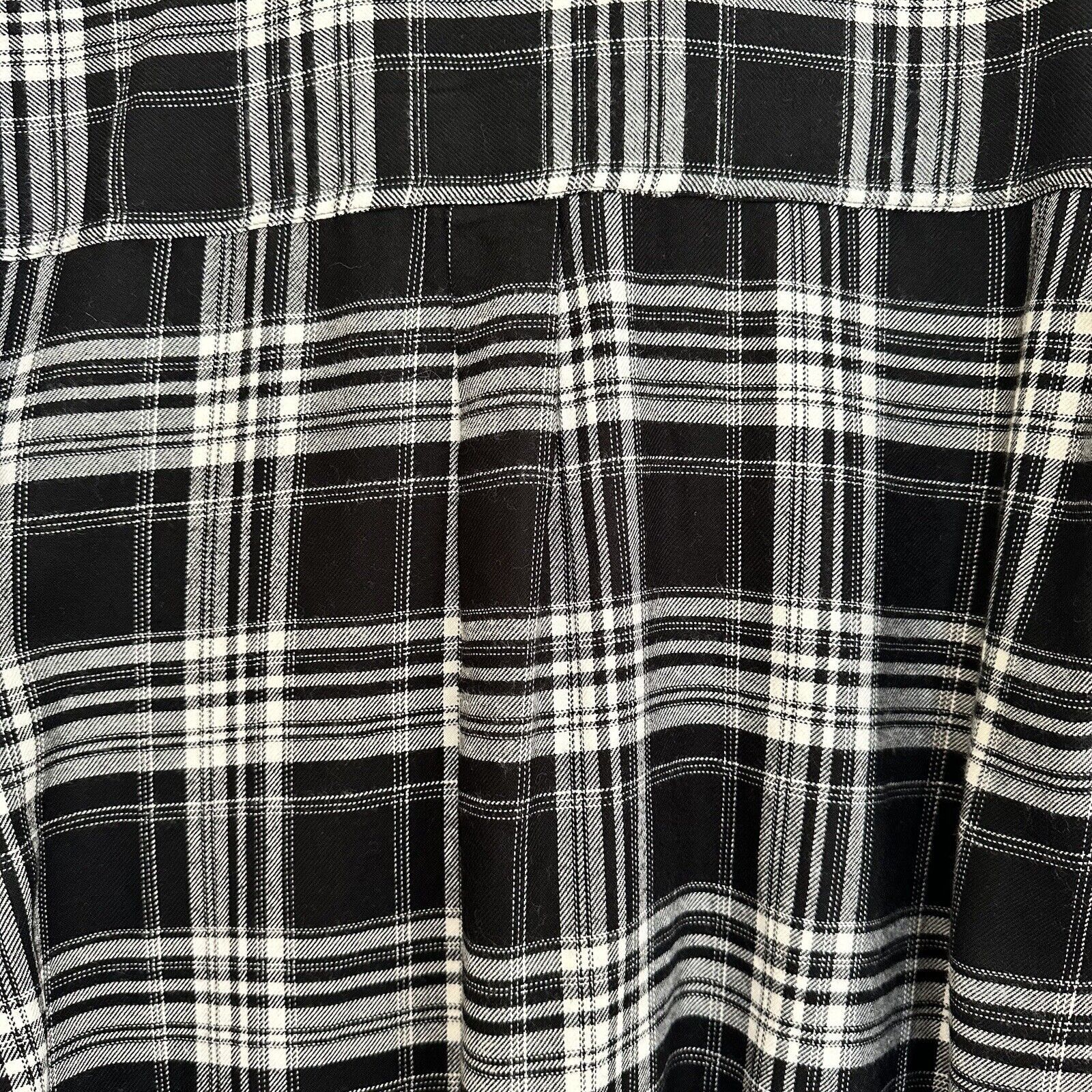 Hollister Hollister Black White Fall Plaid Shirt Women Medium Size M / US 6-8 / IT 42-44 - 7 Thumbnail
