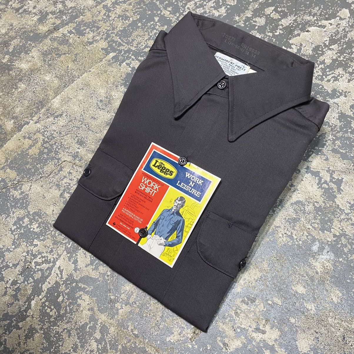 Japanese Brand × Vintage Vintage Mr. Leggs Button Down Shirt Permanent Press Gray NWT Size US L / EU 52-54 / 3 - 2 Thumbnail