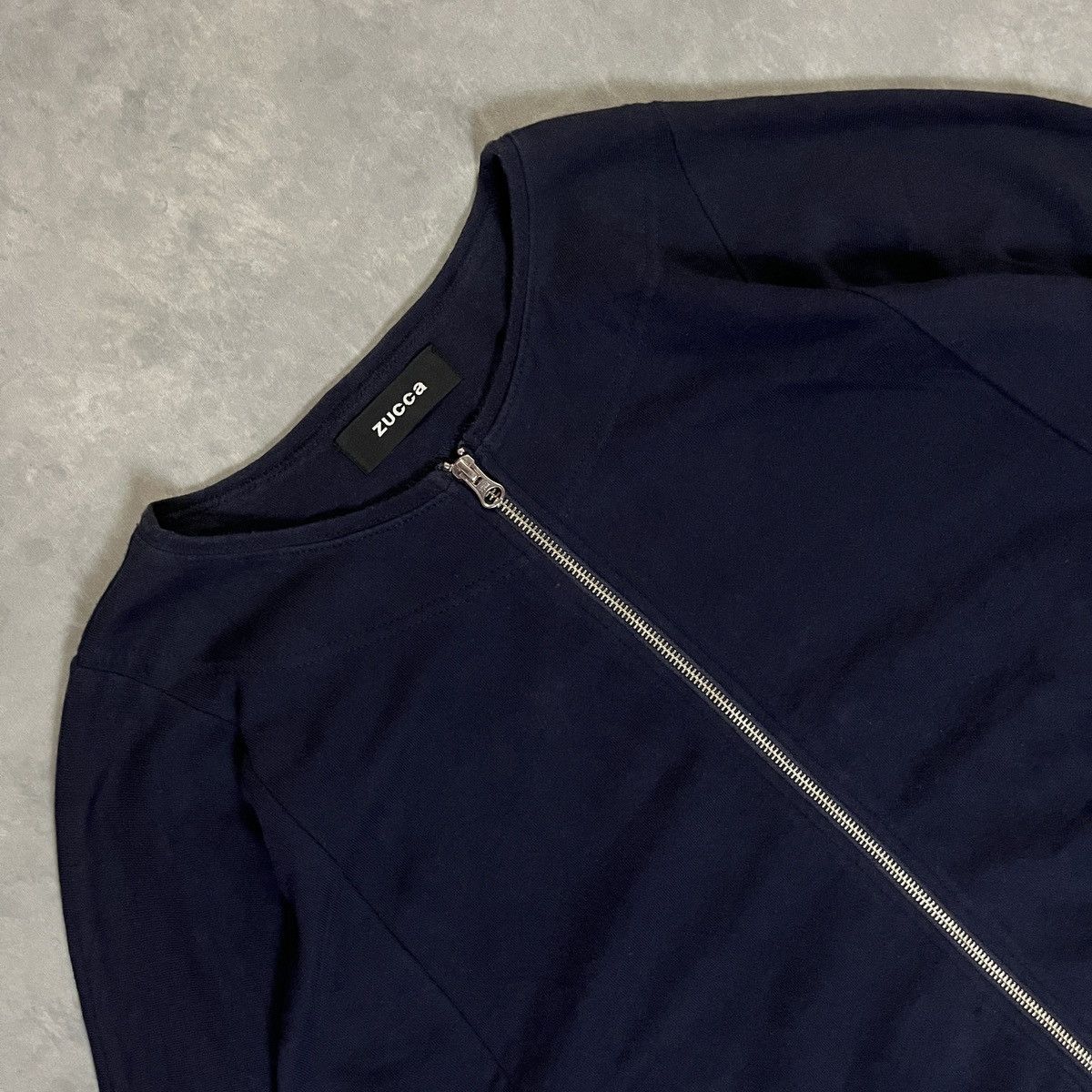 Zucca 2000s Zucca - Batwing Avant Garde Zip Crewneck Wide Sleeve Size US M / EU 48-50 / 2 - 4 Thumbnail