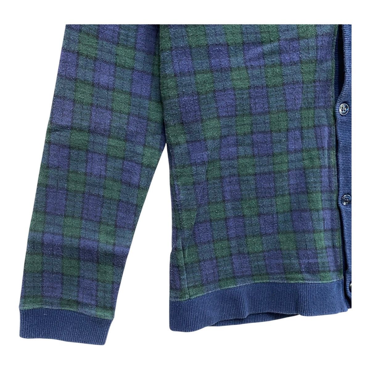 Beams Japan Vintage Beams Boy Plaid Cardigan Japan Designer Knit Green Size US XS / EU 42 / 0 - 3 Thumbnail