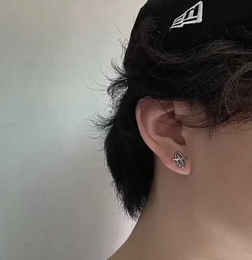Designer × Vintage 🔥925 silver vintage star stud earrings Size ONE SIZE - 2 Thumbnail