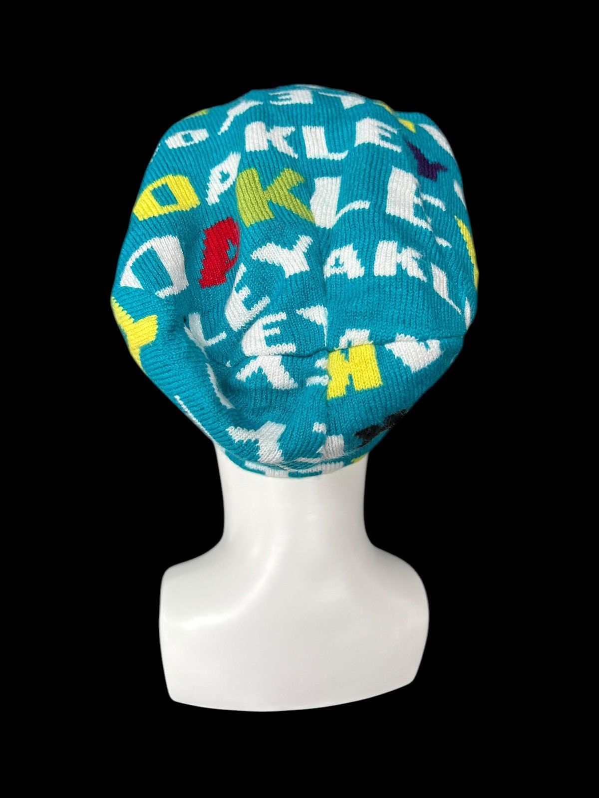 Japanese Brand × Kapital × Vintage Oakley Full Print Long Beanie Hats Rare ☠️☠️ Size ONE SIZE - 4 Thumbnail