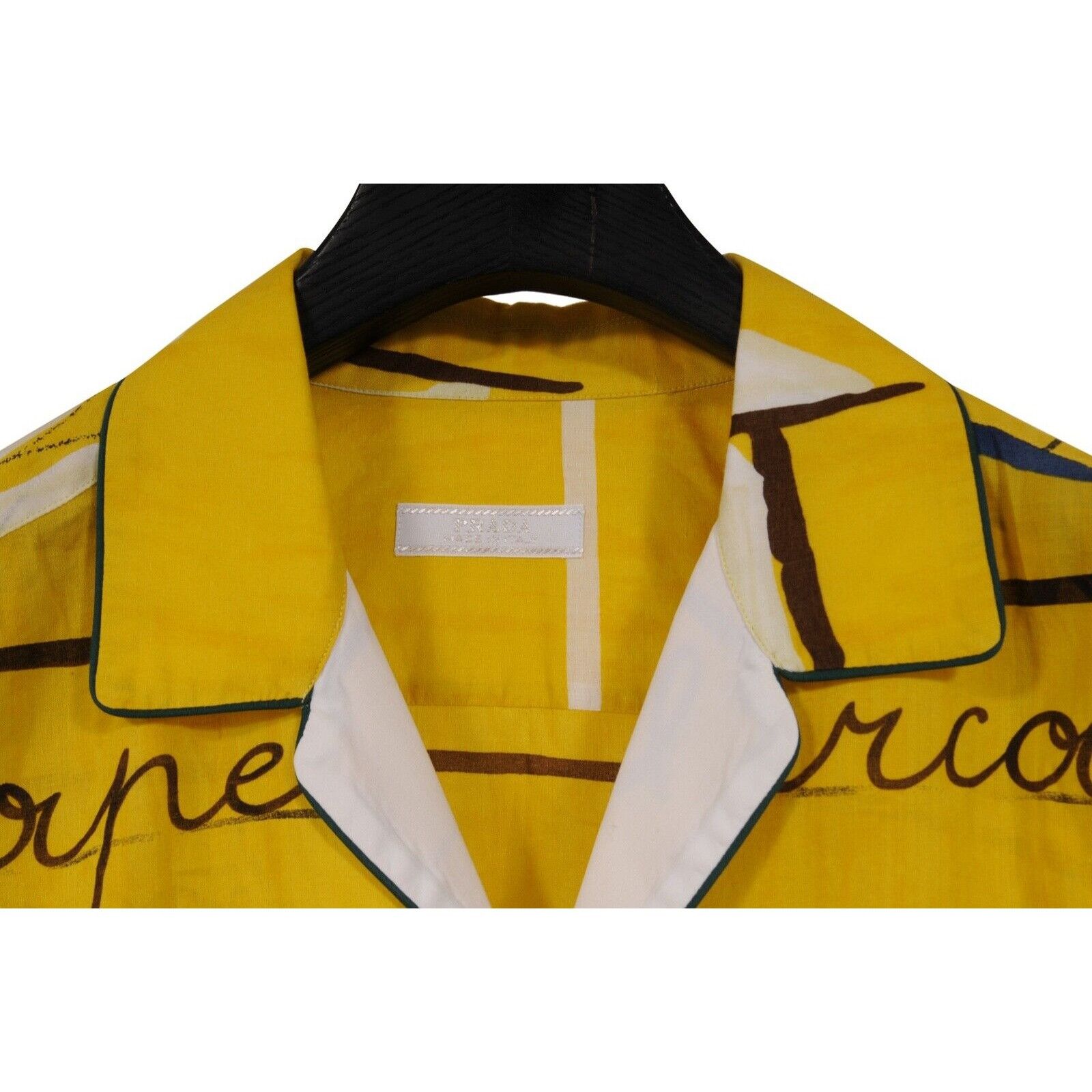 Prada SS05 Sail Boat Bee Yacht Button Down Yellow - 02352 Size US M / EU 48-50 / 2 - 5 Thumbnail