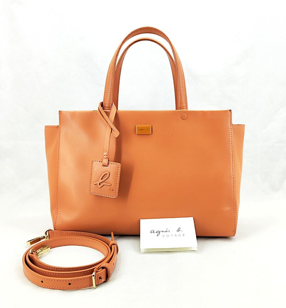 agnes b. AGNES B Sophie full leather 2 way hand and shoulder bag Size ONE SIZE - 1 Thumbnail