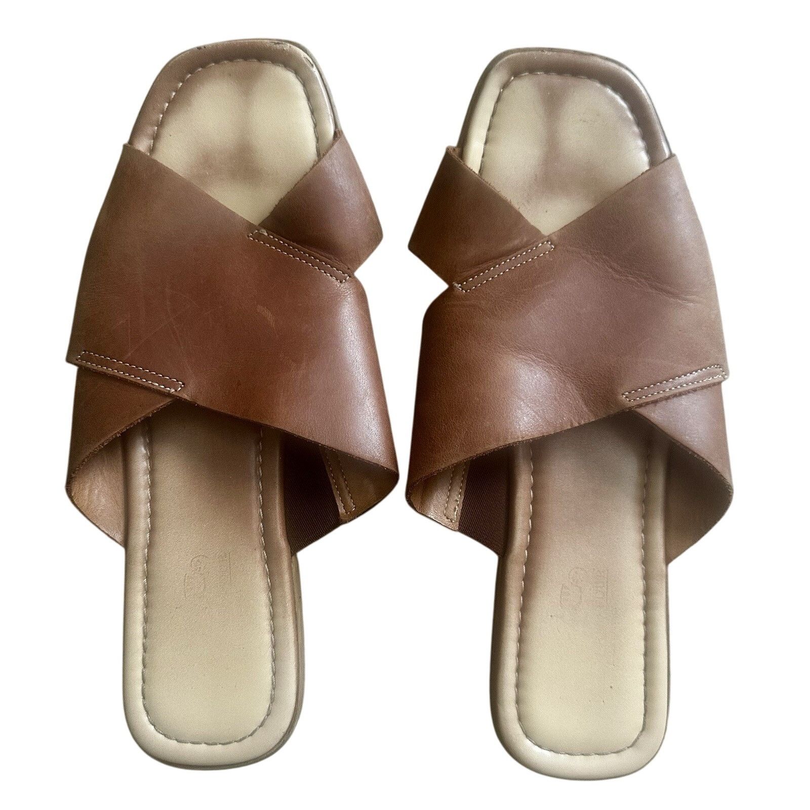 Everlane Everlane Women’s Italian Leather Crossover Slide Sandals 8 Size US 8 / IT 38 - 1 Thumbnail