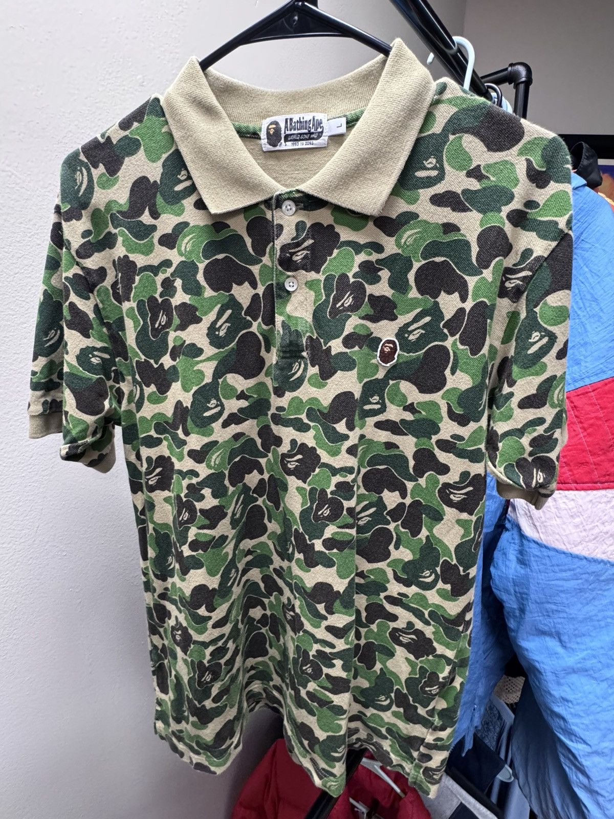 Bape Color Camo One Point Polo | Grailed