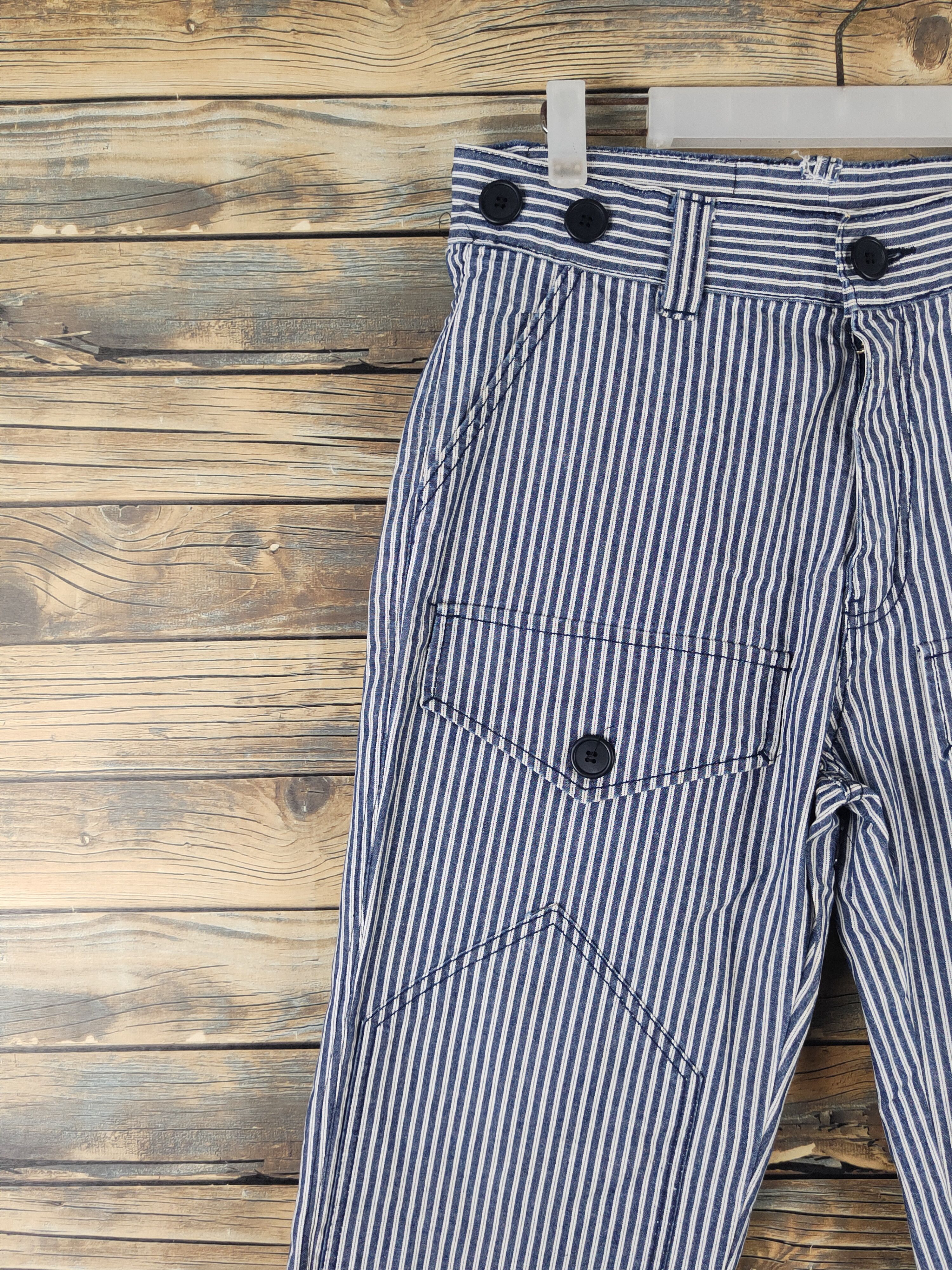 Japanese Brand DL Japanese Brand Blue White Multipocket Casual Pants #1360 Size US 30 / EU 46 - 3 Thumbnail