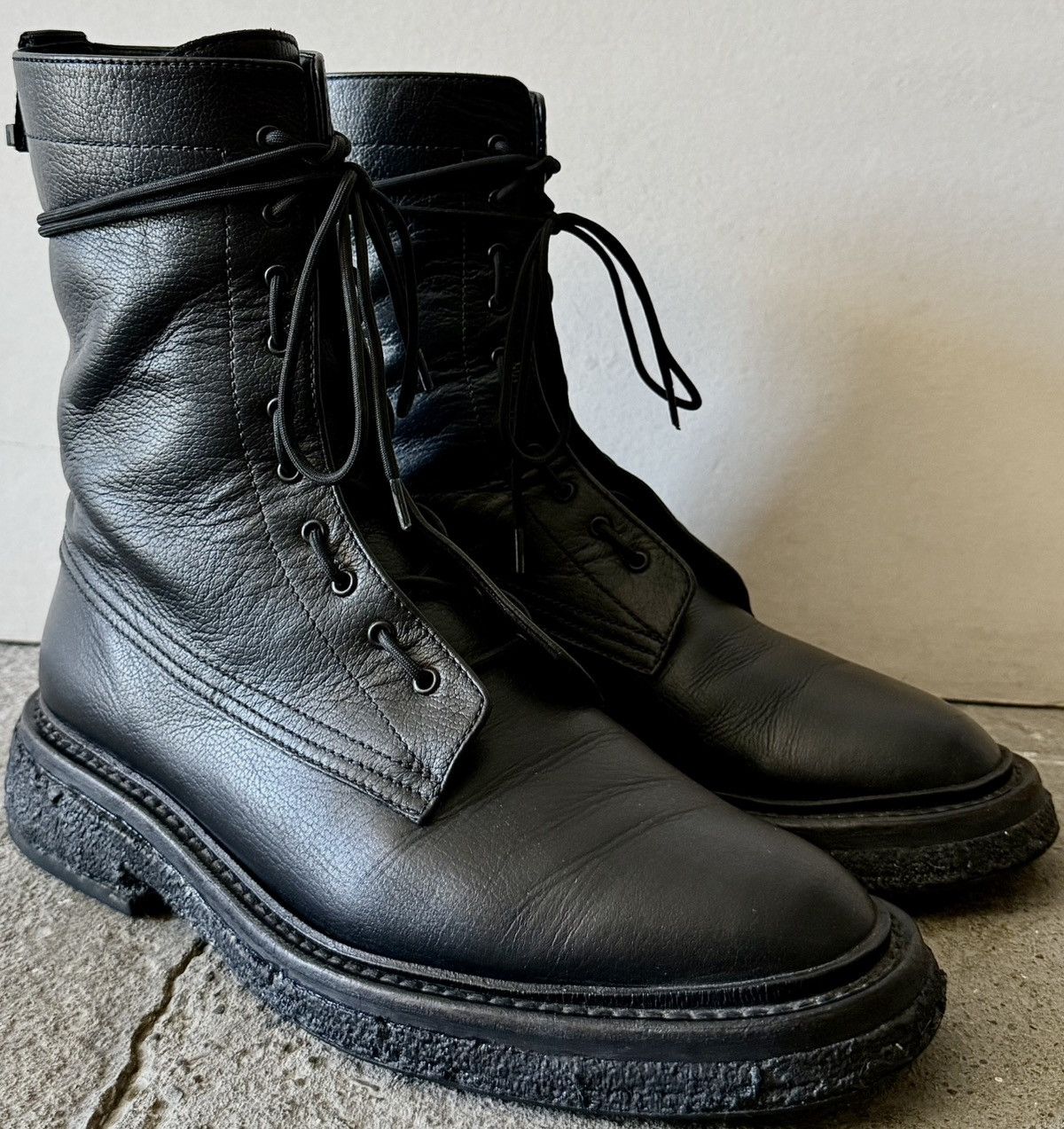 Dior Dior - Hedi Slimane - AW07 “Navigate”- Leather Combat Boots Size US 9 / EU 42 - 4 Thumbnail